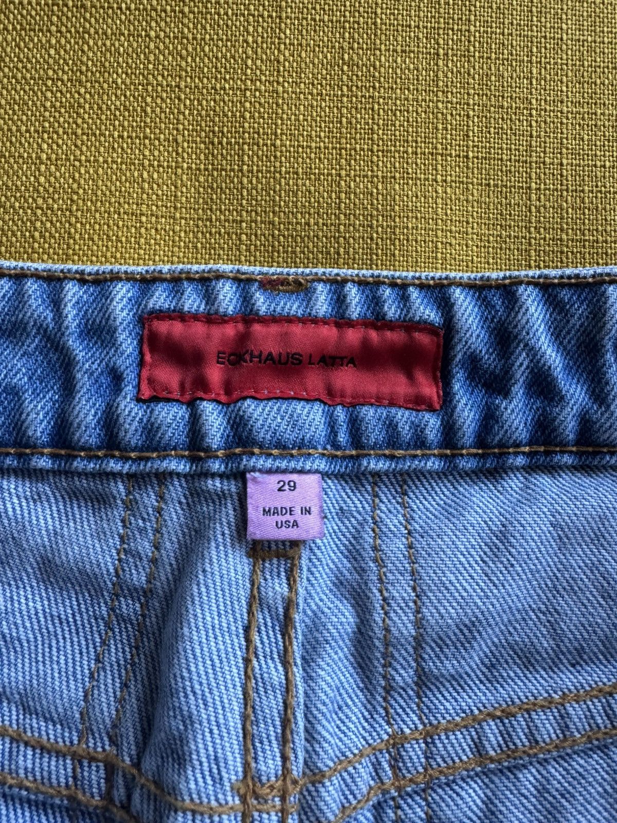 Eckhaus Latta Eckhaus Latta Light Wash Denim Size US 29 - 2 Thumbnail