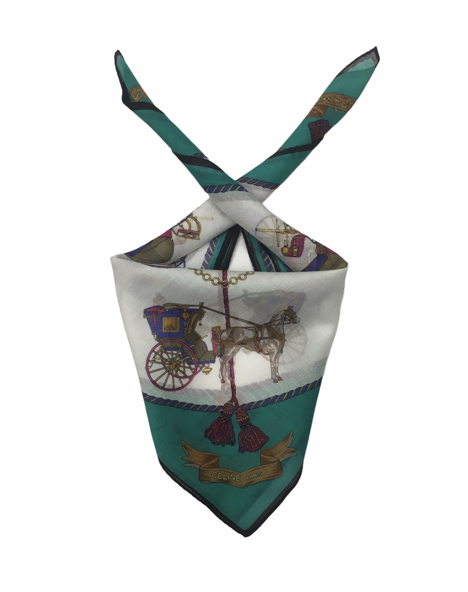 Celine Celine Handkerchief / Bandana / Neckerchief HKC0146 Size ONE SIZE - 2 Thumbnail