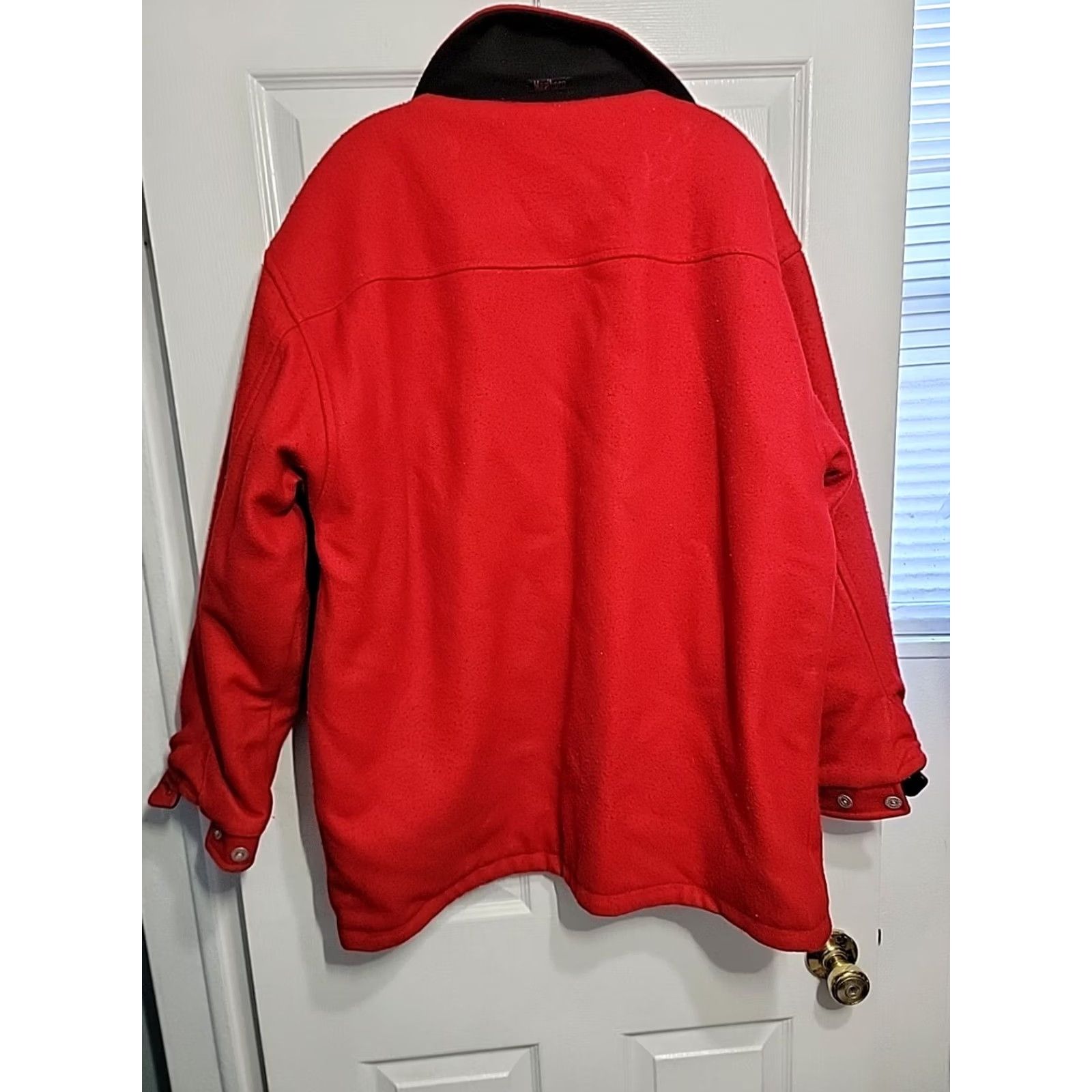 Marlboro VINTAGE Marlboro Jacket Men L Red/Black Reversible Wool Full Zip Collared Pocketed 90s USA Men's L Size US L / EU 52-54 / 3 - 5 Thumbnail