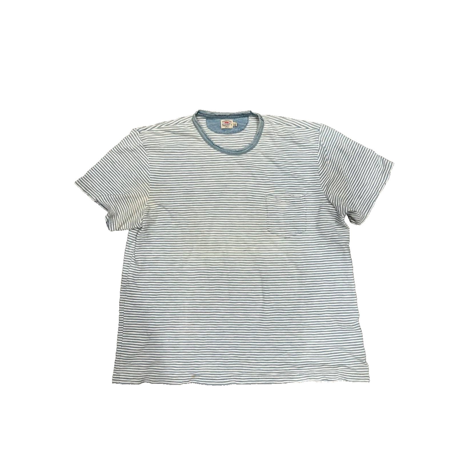 Faherty Faherty Short Sleeve Indigo Pocket Tee XXL blue A003248 Size US XXL / EU 58 / 5 - 2 Thumbnail