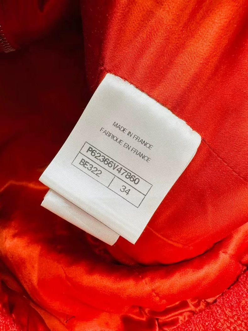 Chanel Chanel Snow series red 4-pocket jacket Size XXS / US 00 / IT 34 - 6 Thumbnail