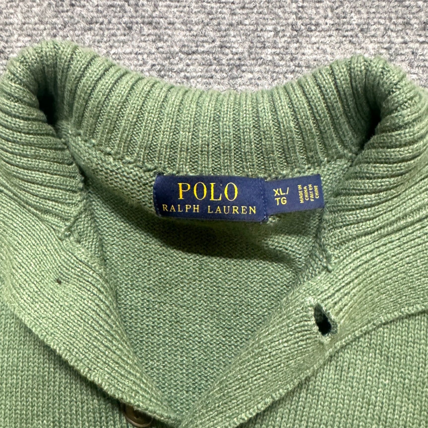 Polo Ralph Lauren VTG Polo Ralph Lauren Polo Shirt 1/4 Button Up Mens XL Green Collared Dress Attire Y2K 90s Mens Size US XL / EU 56 / 4 - 6 Thumbnail