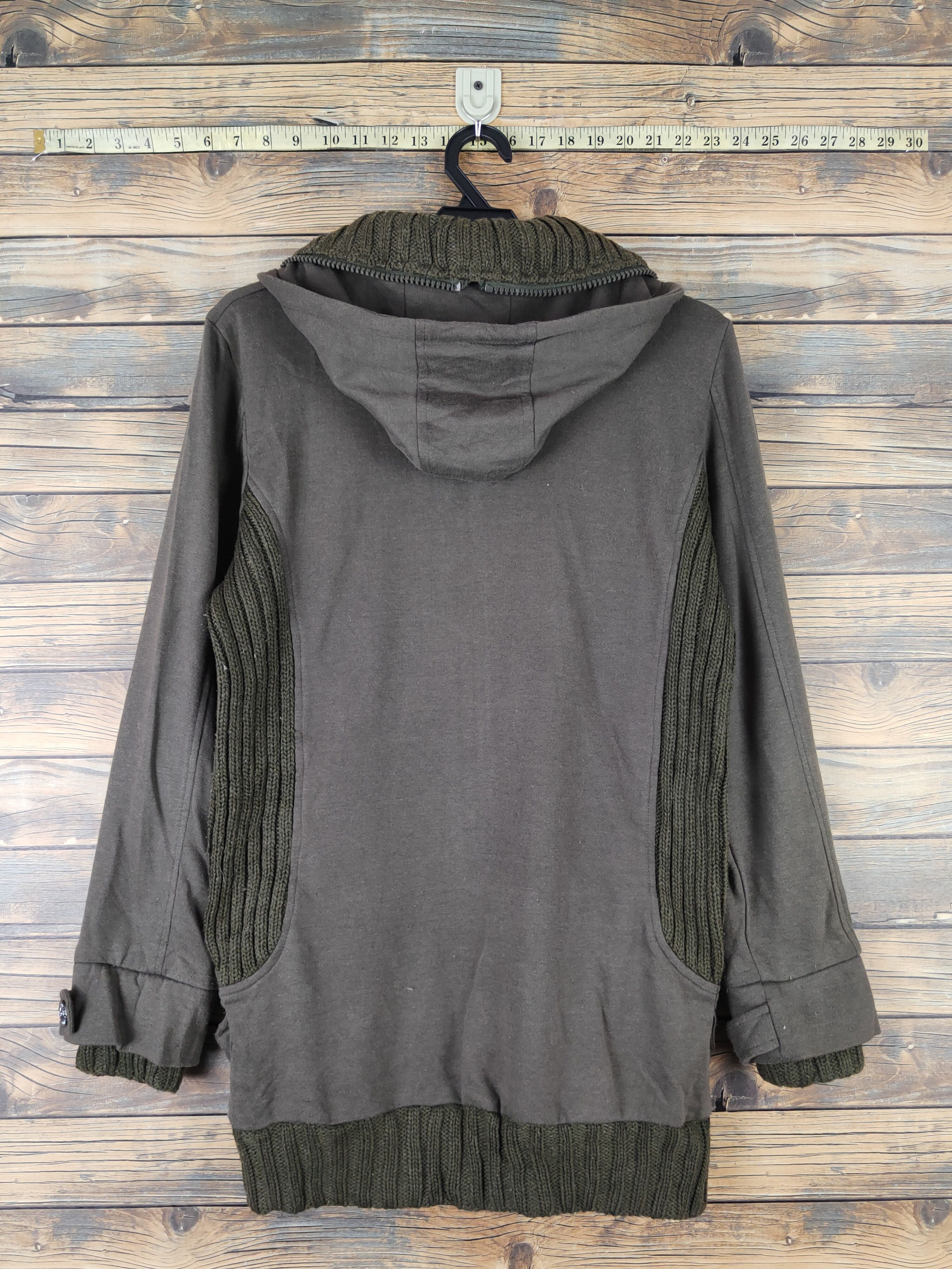 Japanese Brand Spinash Olive Hoodie Sweaters #W2017 Size M / US 6-8 / IT 42-44 - 7 Thumbnail