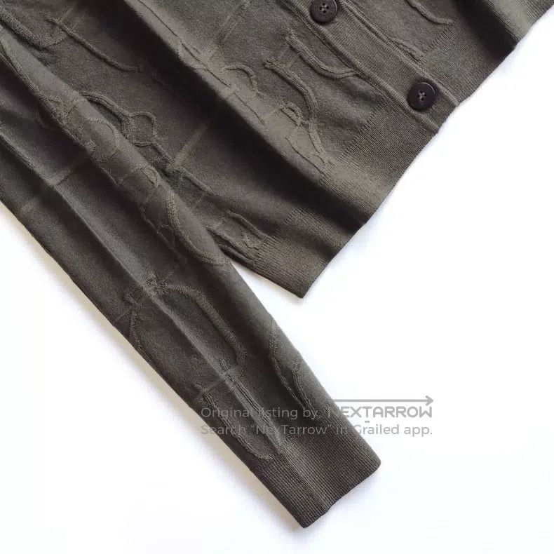 Hermes Hermes Jacquard Knit Cardigan, Moss Green Size XS / US 0-2 / IT 36-38 - 6 Thumbnail