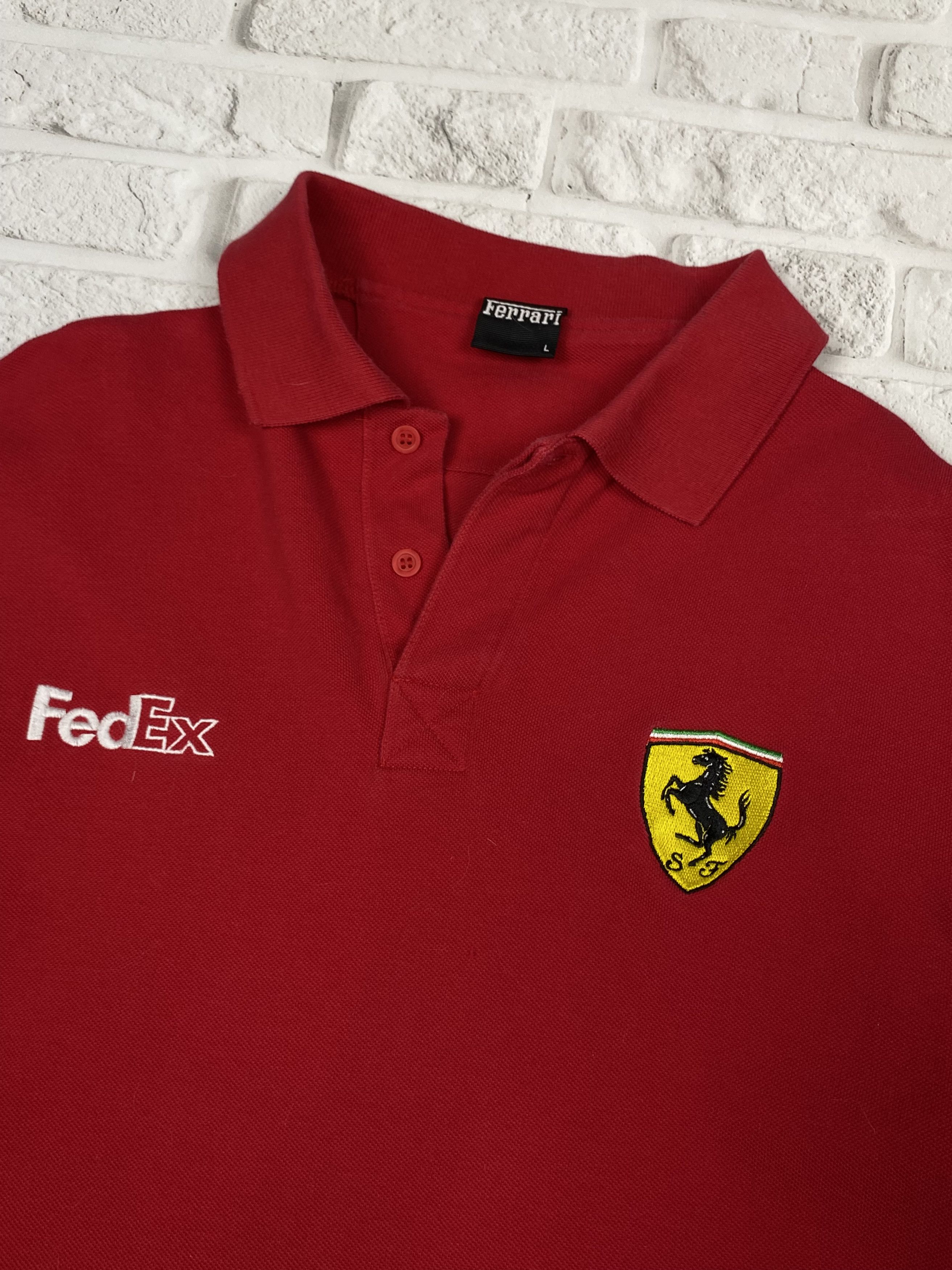 Ferrari VTG Ferrari Official Red Polo Embroidered Shirt Men's L 90’s Size US L / EU 52-54 / 3 - 6 Thumbnail