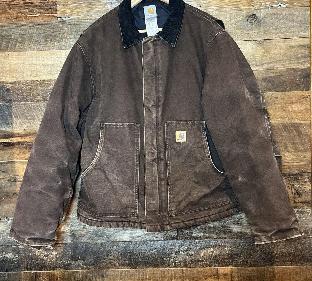 A.P.C. × Carhartt A.P.C. x Carhartt Detroit Leather Jacket | Grailed