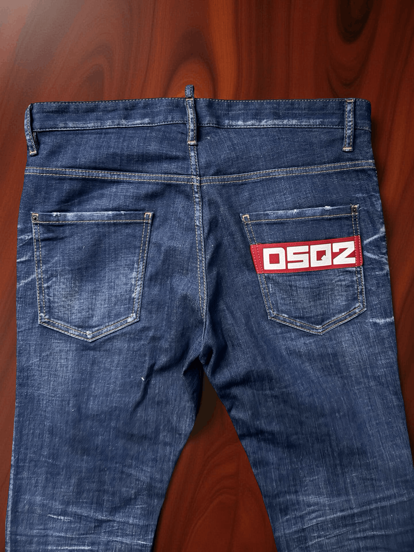 Dsquared2 DSQUARED2 DSQ2 RED LOGO BLUE DENIM SKATER JEANS SZ. 50 Size US 34 / EU 50 - 5 Thumbnail
