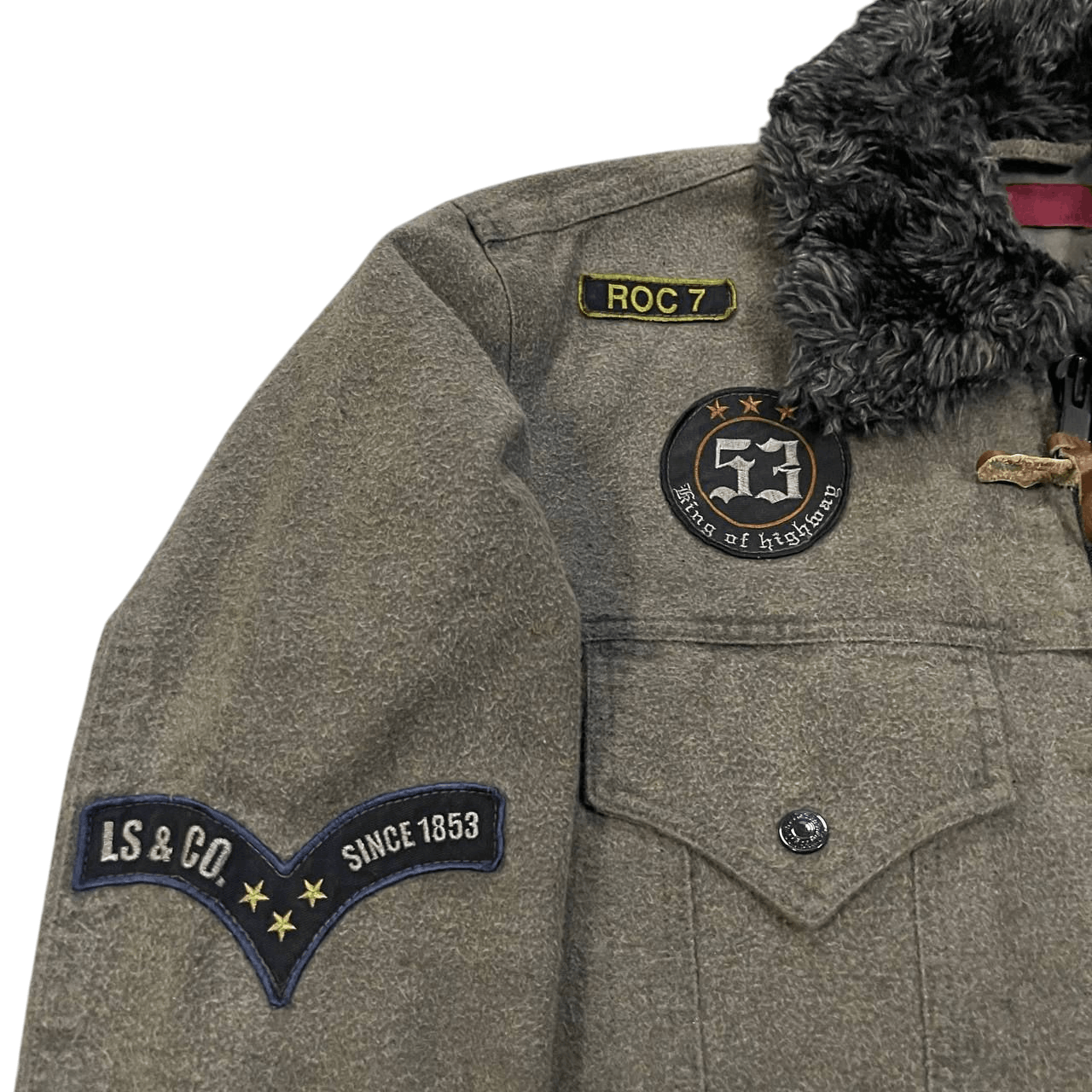 Levi's Vintage Levis Red Tab Fur Collar Jacket Size US L / EU 52-54 / 3 - 2 Thumbnail