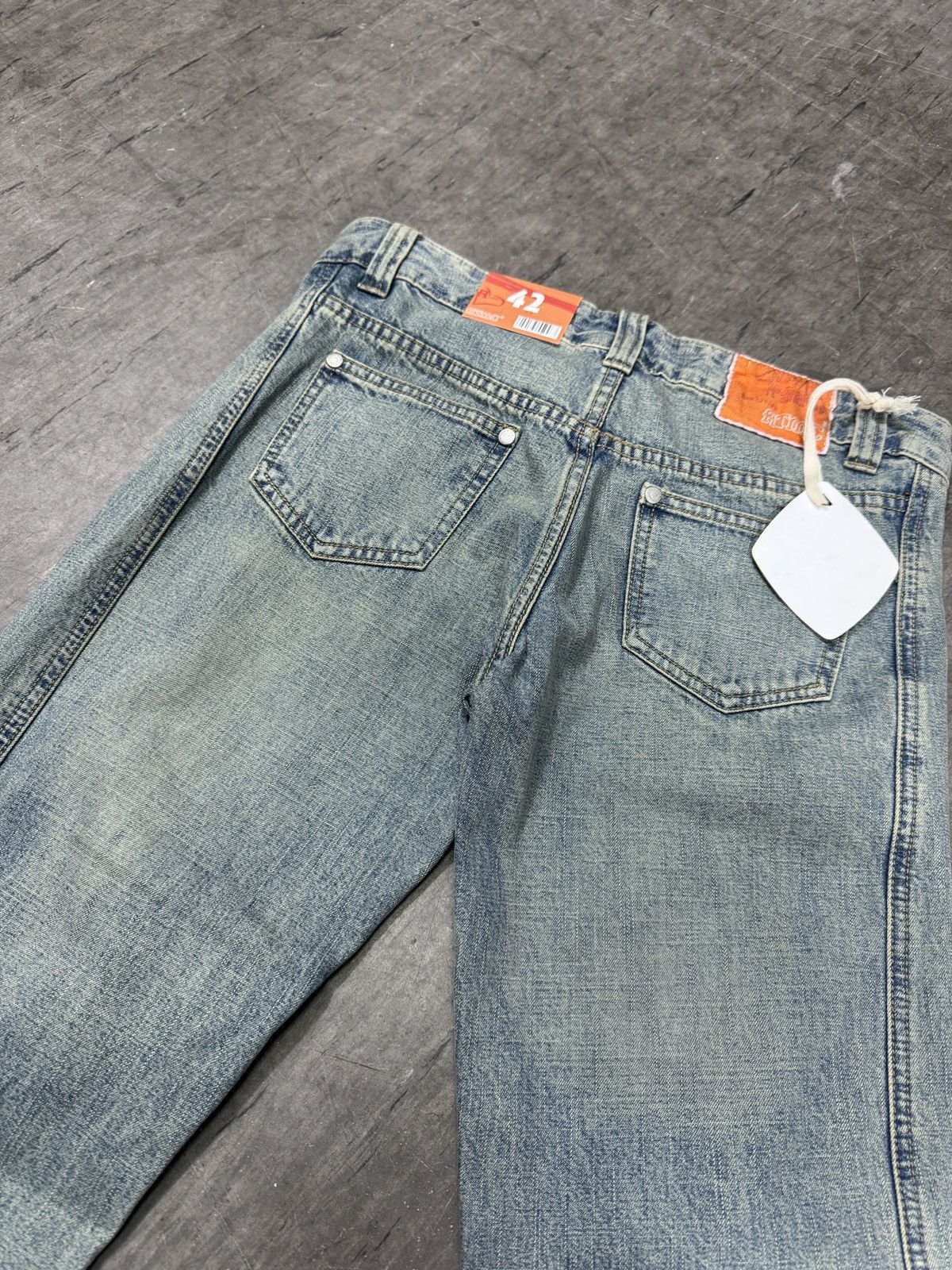 Hysteric Glamour × If Six Was Nine × Le Grande Bleu (L.G.B.) ᶠᵃⁿᶜʸᵍᵘʸ BNWT Y2K Baggy Washed Denim Jeans Wide leg vintage Size 28" / US 6 / IT 42 - 6 Thumbnail