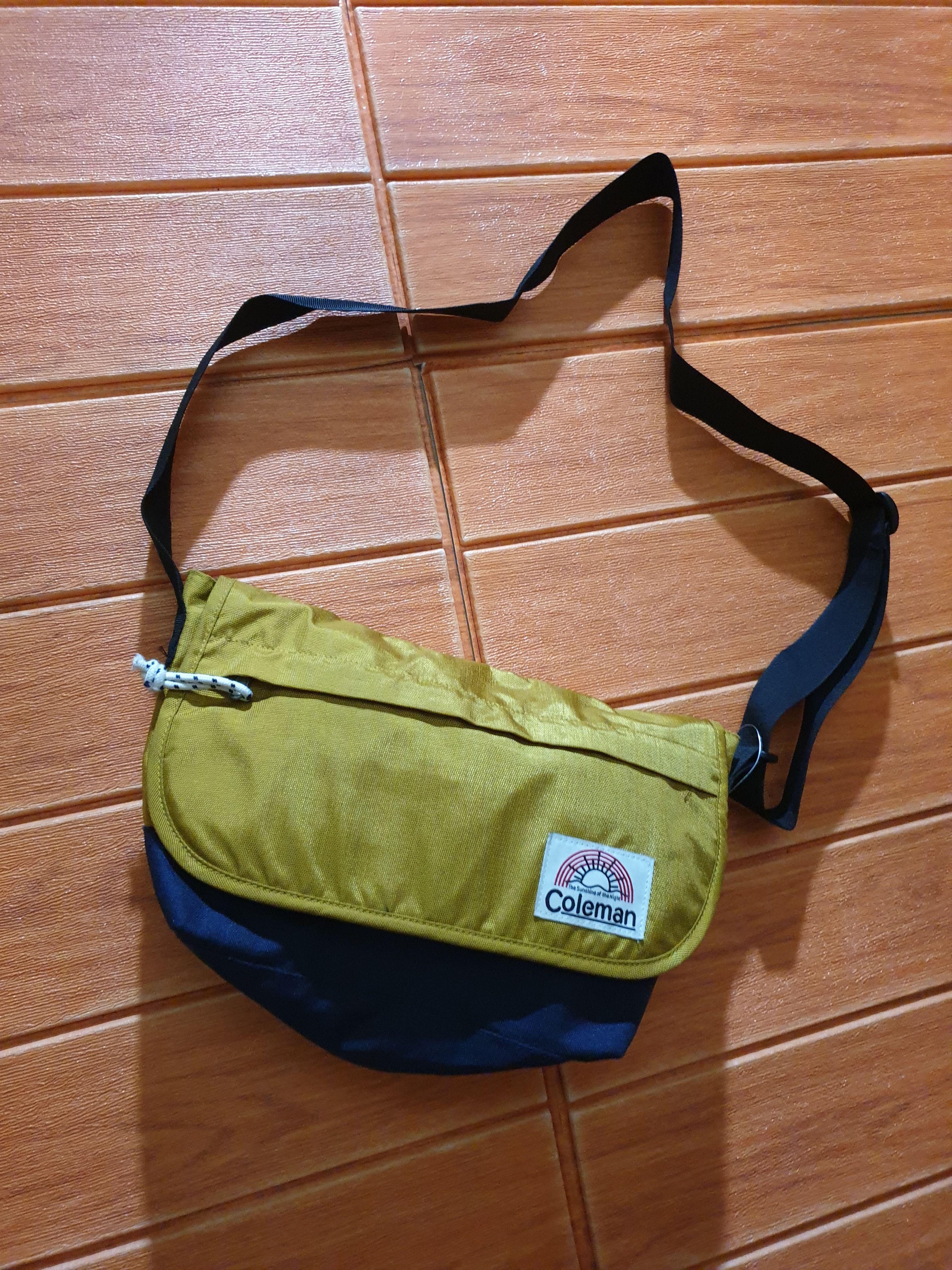 Archival Clothing x Coleman Yellow Colour Sling Bag, Men's