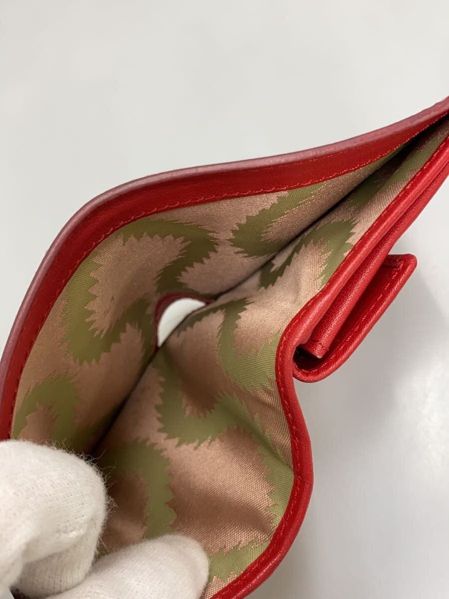 Vivienne Westwood Vivienne Westwood Plain Cowhide Tri-Fold Wallet Red Size ONE SIZE - 6 Thumbnail