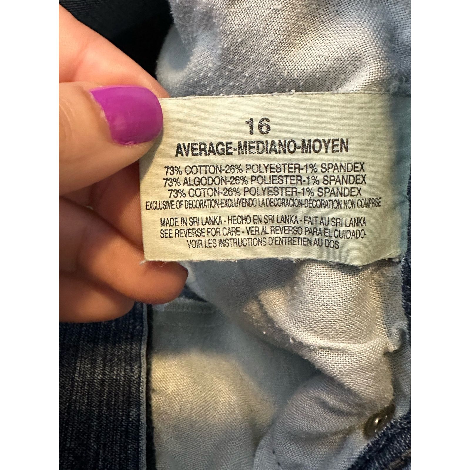 Gloria Vanderbilt Gloria Venderbilt blue cropped stretch jeans size 16 Size 38" / US 16 / IT 52 - 4 Thumbnail