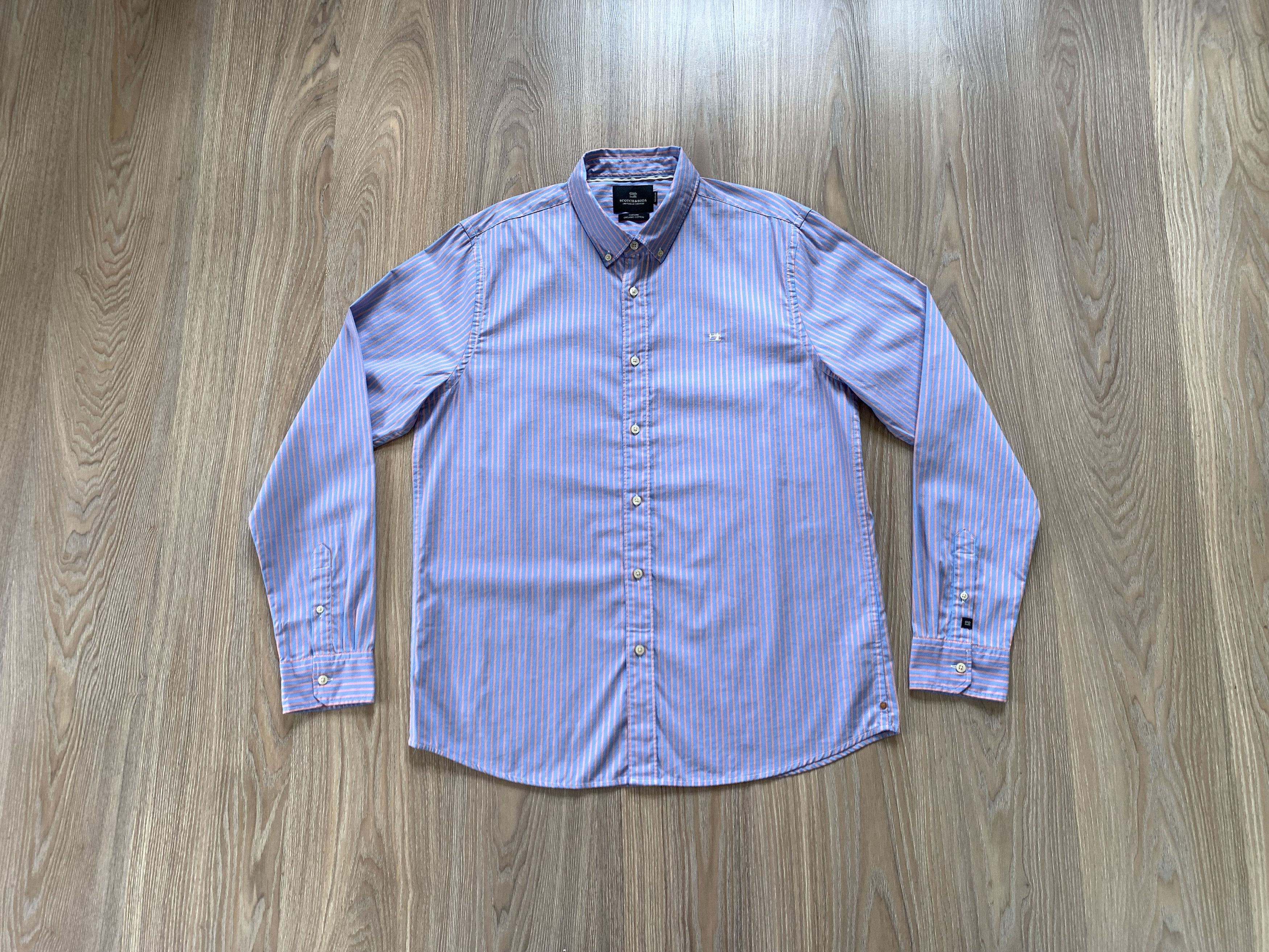 Designer × Scotch & Soda Scotch & Soda Stripe Cotton Long Sleeve Shirt Size US XXL / EU 58 / 5 - 1 Thumbnail