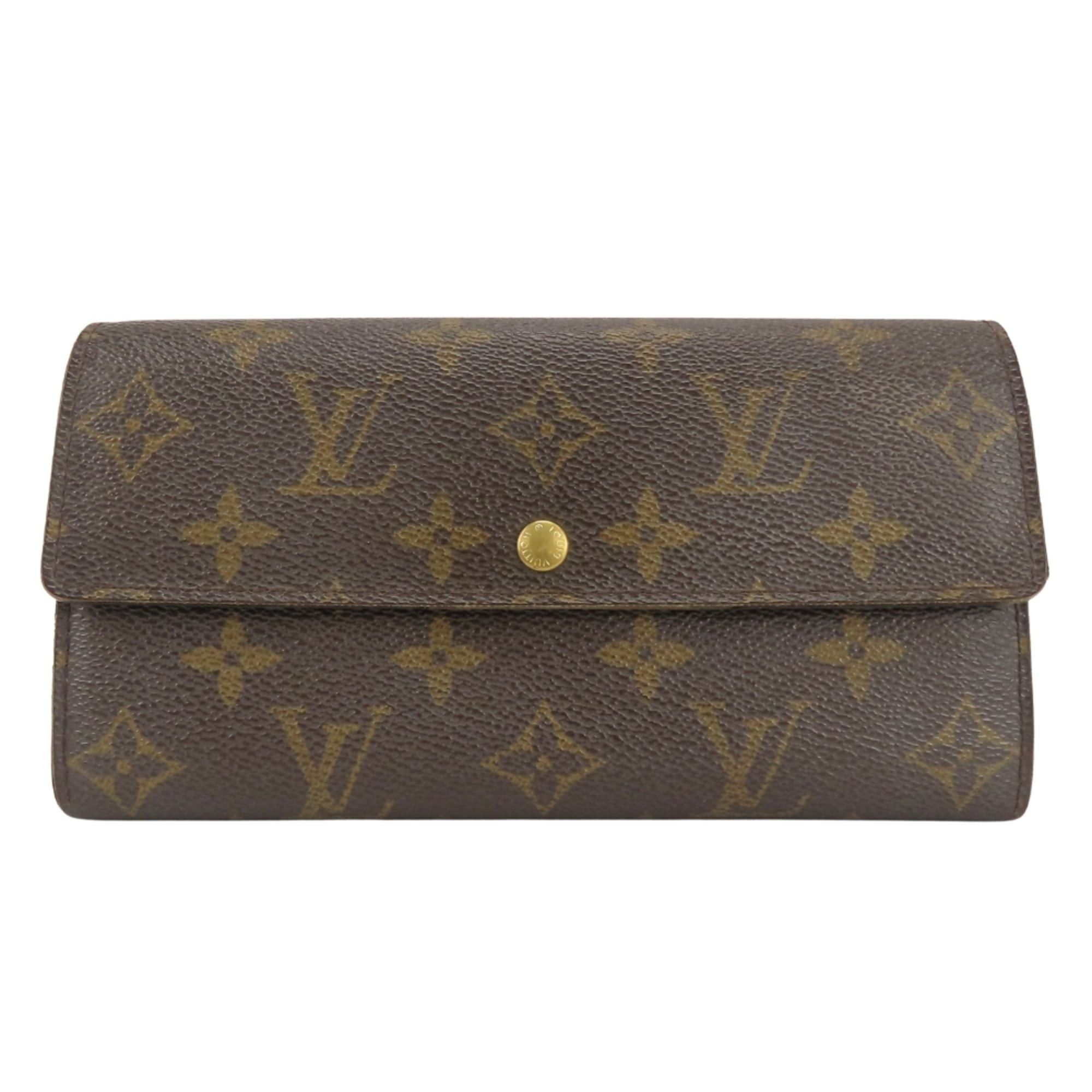 Louis Vuitton Louis Vuitton Portefeuille Sarah Long Wallet M61734 Monogram Brown Bi-fold Women's LOUIS VUITTON Size ONE SIZE - 1 Thumbnail