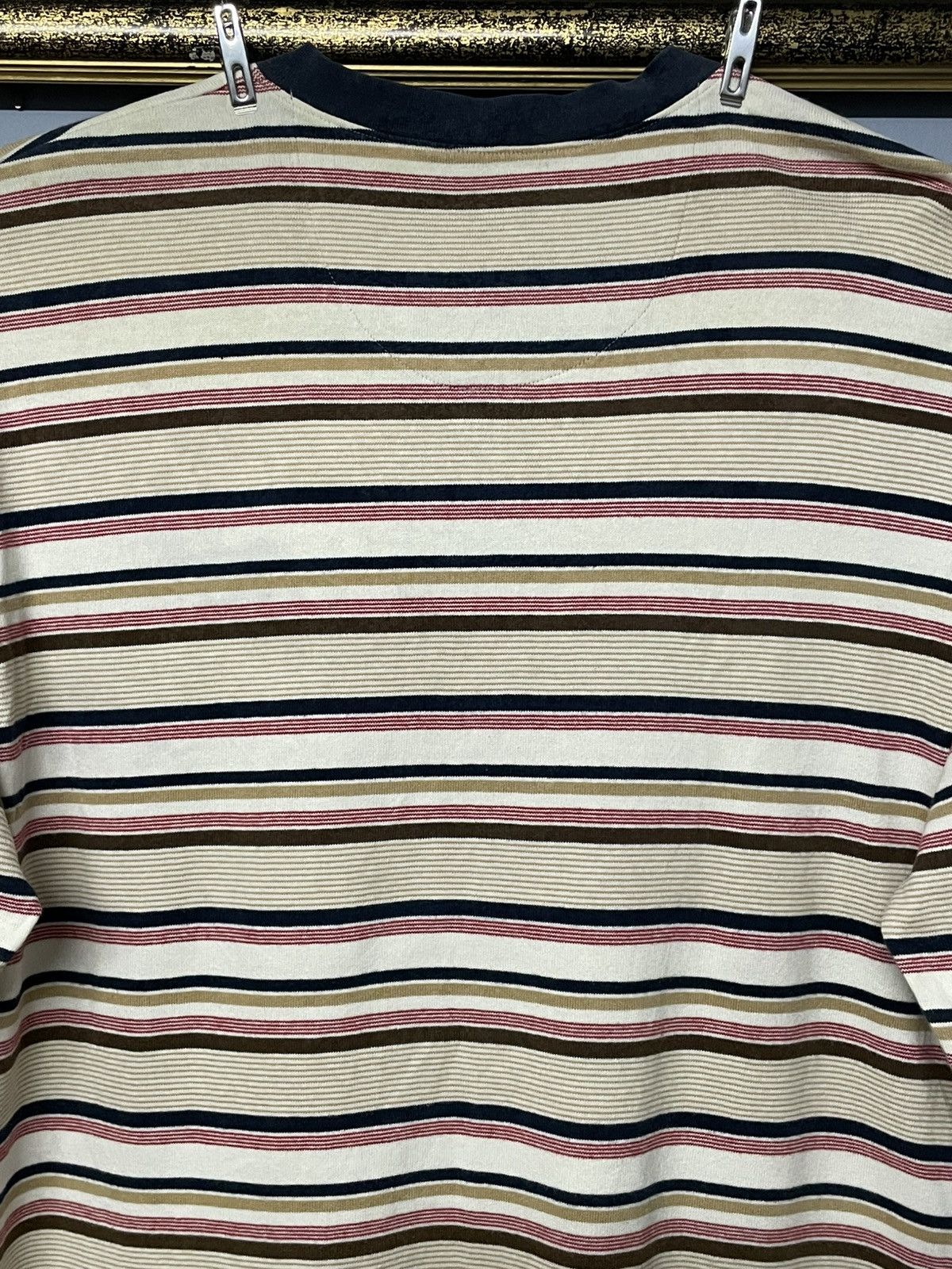 Aquascutum Vintage 1990s Designer Aquascutum Stripe Classic Longsleeve Size US M / EU 48-50 / 2 - 10 Thumbnail