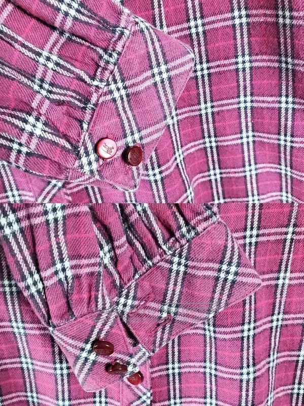 Burberry Burberry Violet Cotton Ruffled Sleeve Blouse. Size S / US 4 / IT 40 - 6 Thumbnail