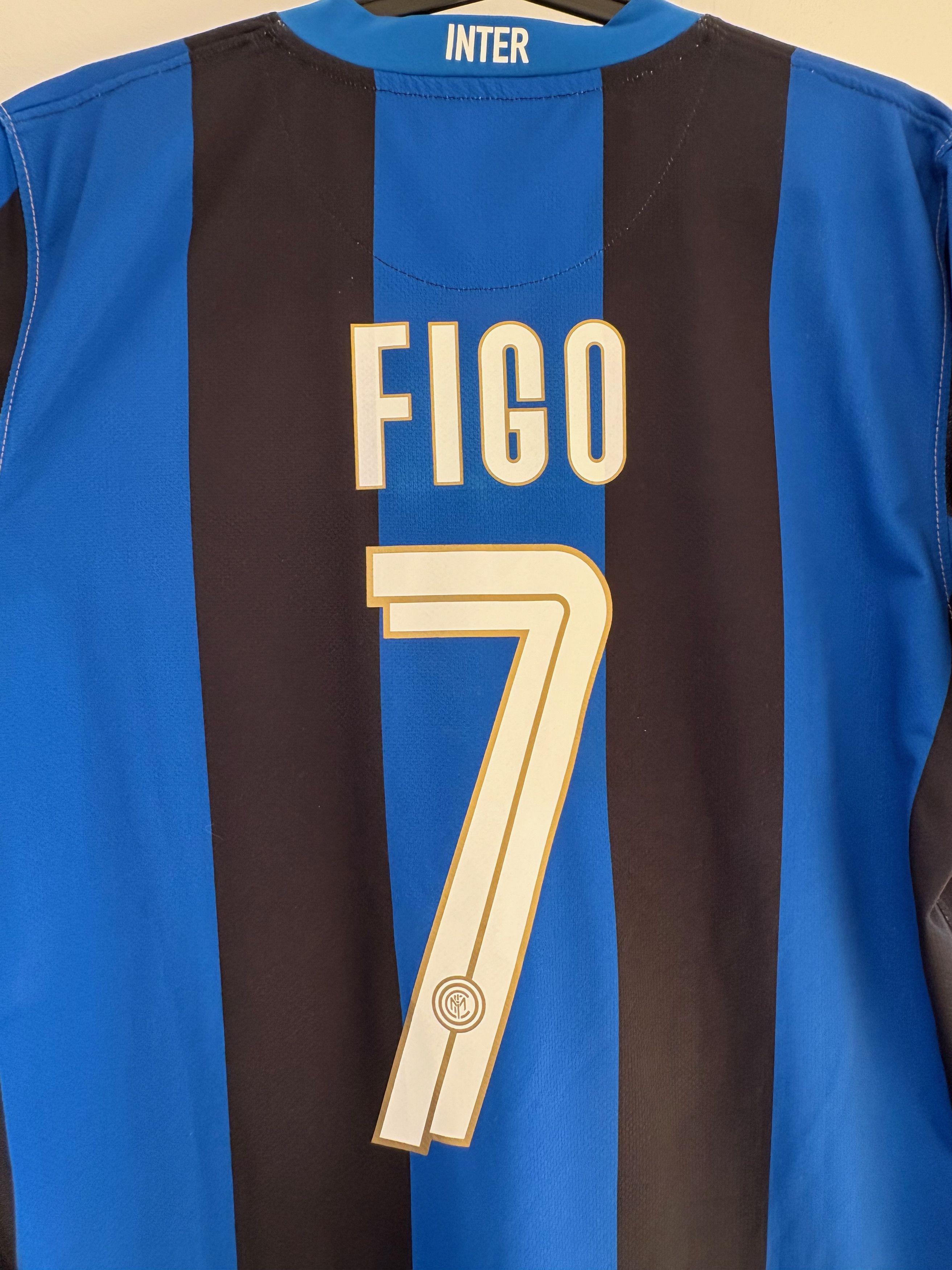 Nike Inter Milan 2008/09 Home Jersey - Figo #7 - Nike Fit Size US M / EU 48-50 / 2 - 12 Thumbnail
