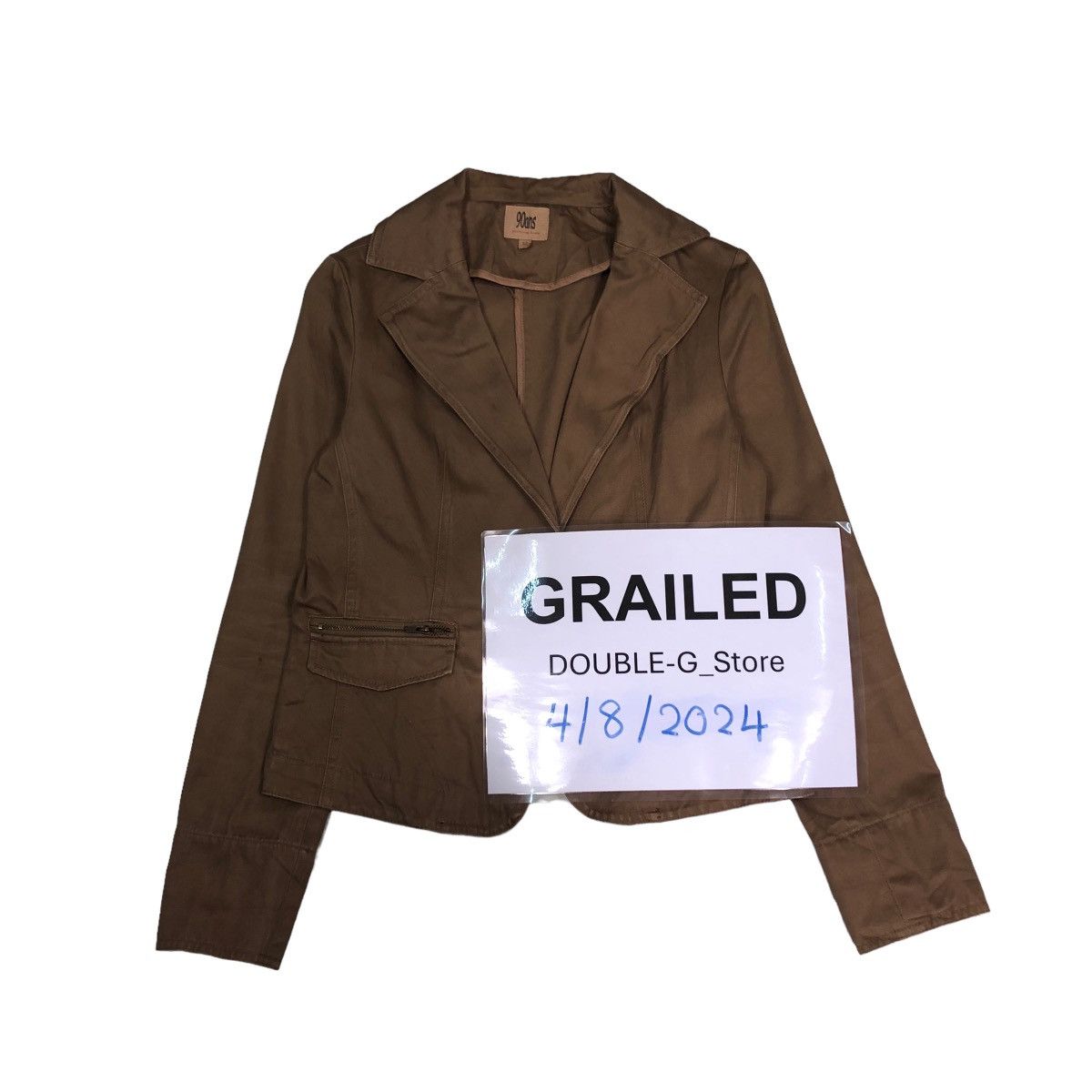 Japanese Brand 📌VINTAGE CROPPED BIKER JACKET 90ans Quatre Size US M / EU 48-50 / 2 - 2 Thumbnail