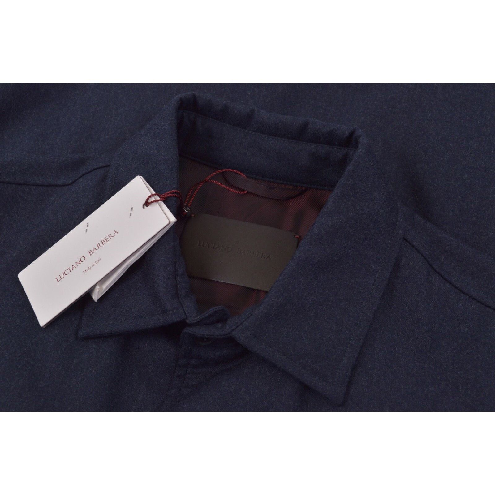 Luciano Barbera Luciano Barbera Overshirt Size S US In Blue Wool Size US S / EU 44-46 / 1 - 1 Thumbnail