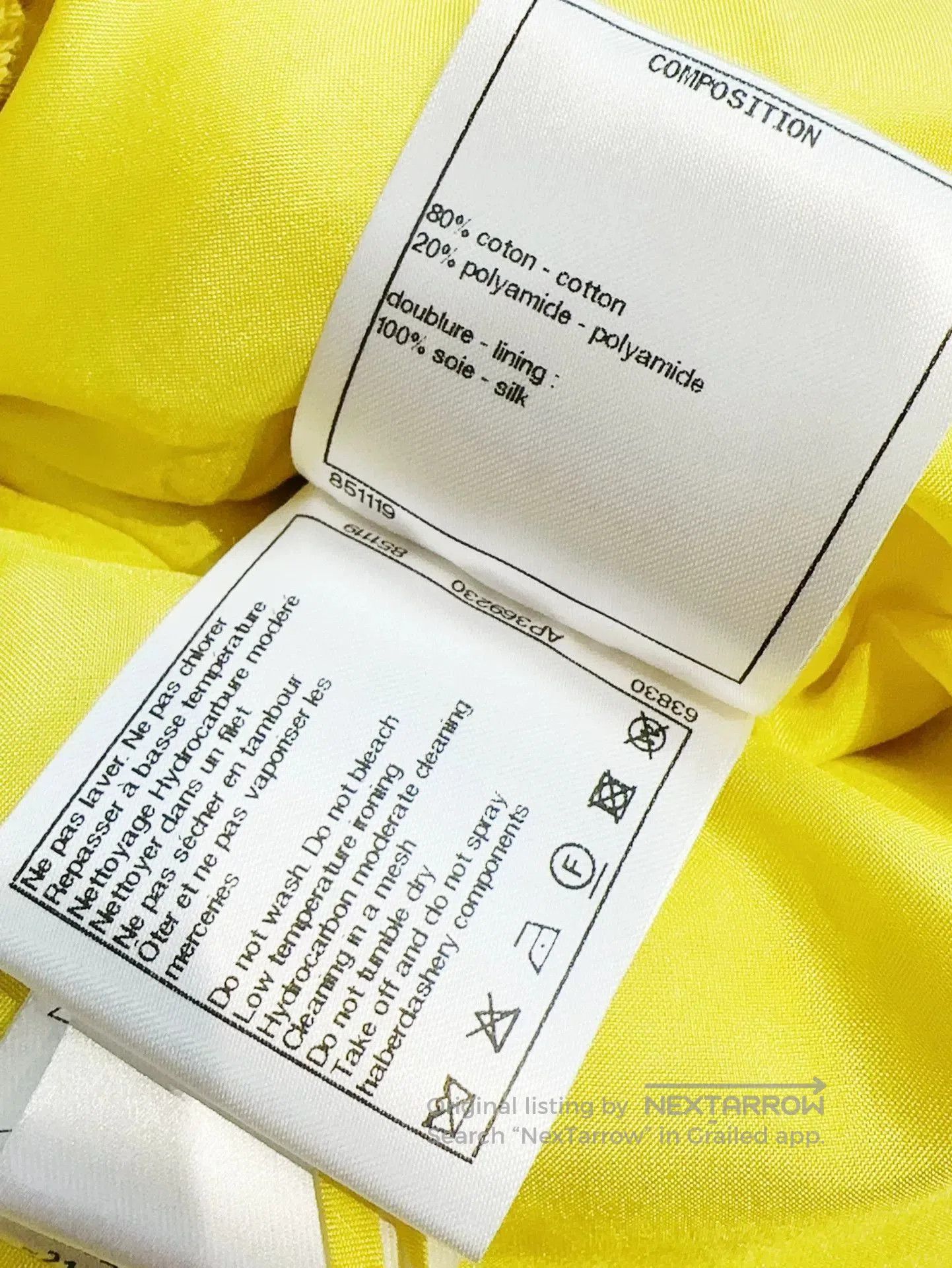 Chanel Chanel 22S Yellow Woven Mini Skirt. Size US 36 / EU 52 - 8 Thumbnail