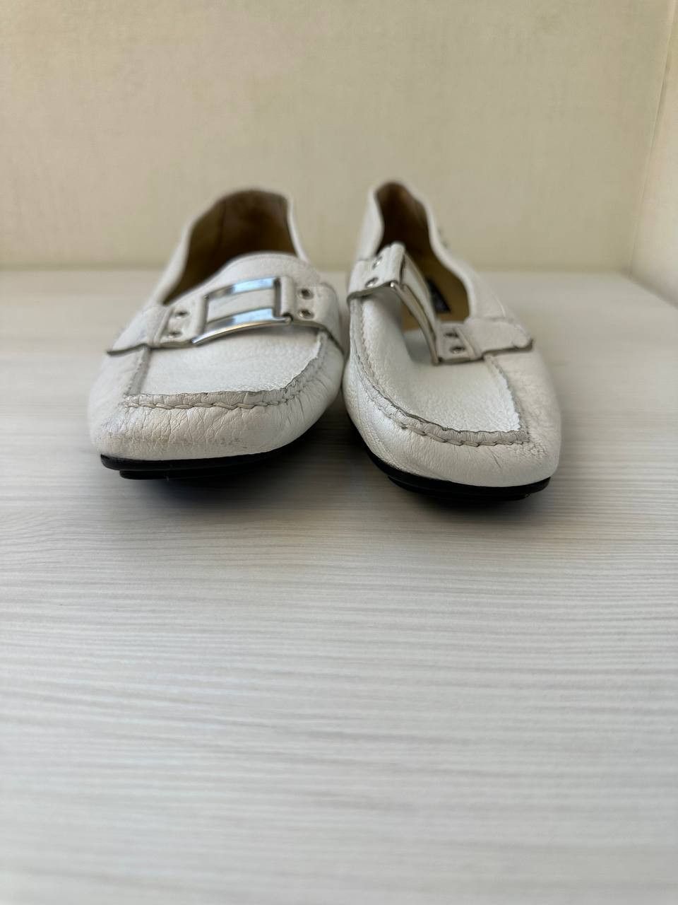 Russell & Bromley × Stuart Weitzman × Vintage Stuart Weitzman for Russell & Bromley Leather Loafers Buckle Size US 9.5 / IT 39.5 - 2 Thumbnail