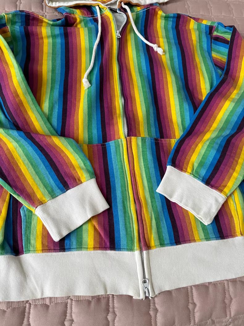 Neighborhood Neighborhood NBHD Rainbow Stripe Hoodie Size US L / EU 52-54 / 3 - 4 Thumbnail