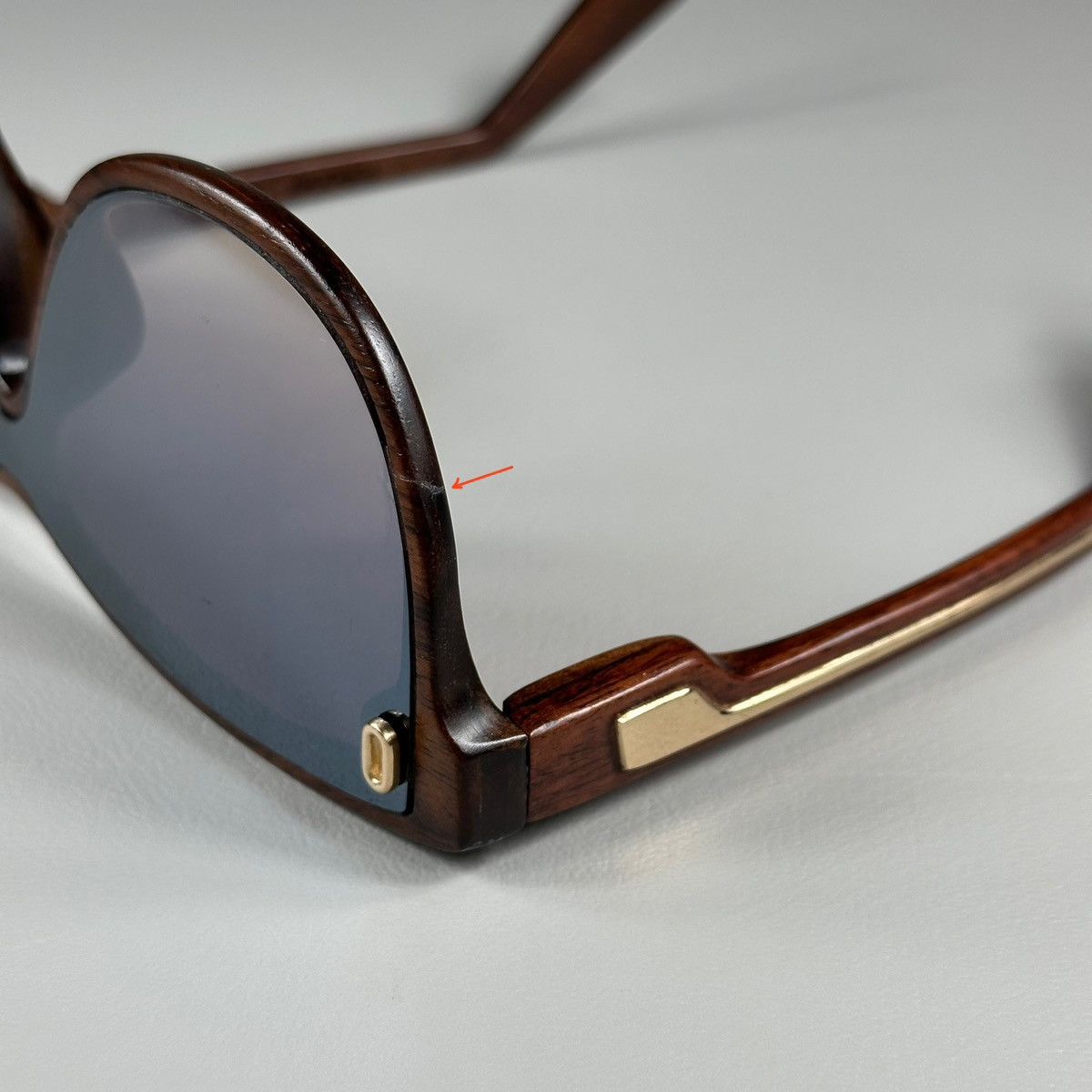 Other TORQUAY Rosewood Frame Oversized Wayfarer Sunglasses Size ONE SIZE - 7 Thumbnail