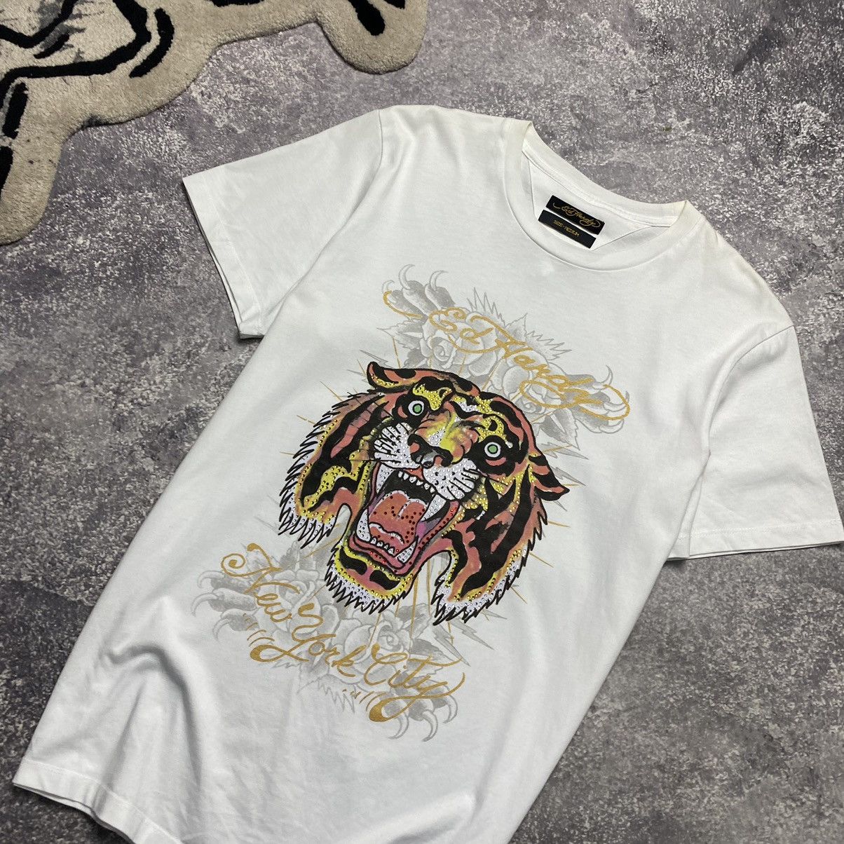 Ed Hardy Men’s Ed Hardy By Christian Audigier big logo y2k tee Size US M / EU 48-50 / 2 - 3 Thumbnail