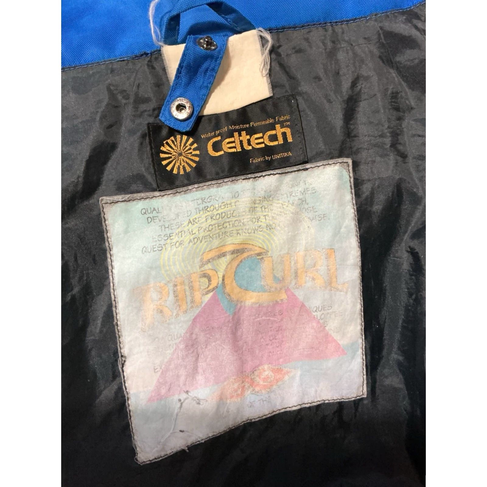 Rip Curl VINTAGE Rip Curl ALP 3000 Jacket XL Blue Snow Ski Zip Mens 90s CelTech Waterproof Full Zip Hooded Size US XL / EU 56 / 4 - 4 Thumbnail