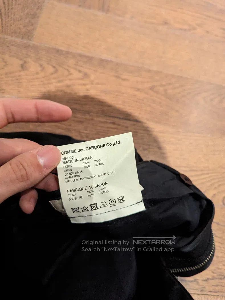 Comme des Garcons Comme Des Garcons size XS Ladies' long pants in black, siz Size 23" - 6 Thumbnail
