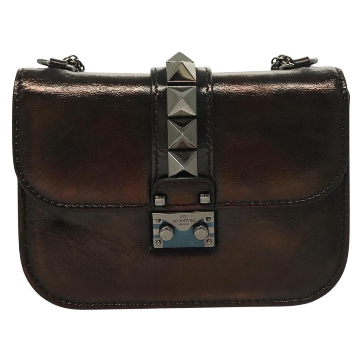 Valentino Valentino Garavani Glam Lock Shoulder Bag Leather Size ONE SIZE - 1 Thumbnail