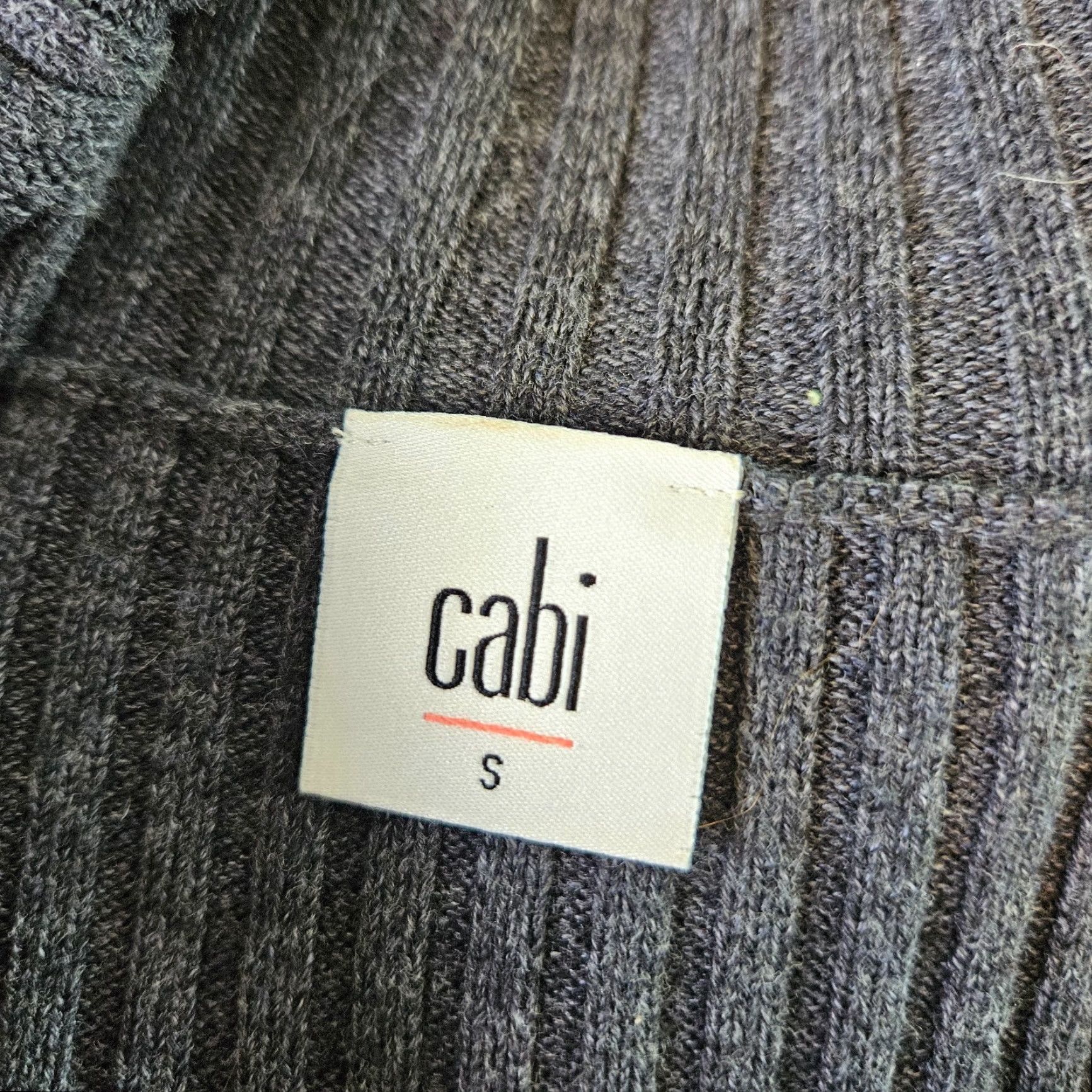 Vintage Cabi 3366 Womens Cosmo Oversized Sweater Sz Small Gray Ribbed Cotton Shirt Womens Size Small Gray Knit Oversized 90s Event Size S / US 4 / IT 40 - 6 Thumbnail