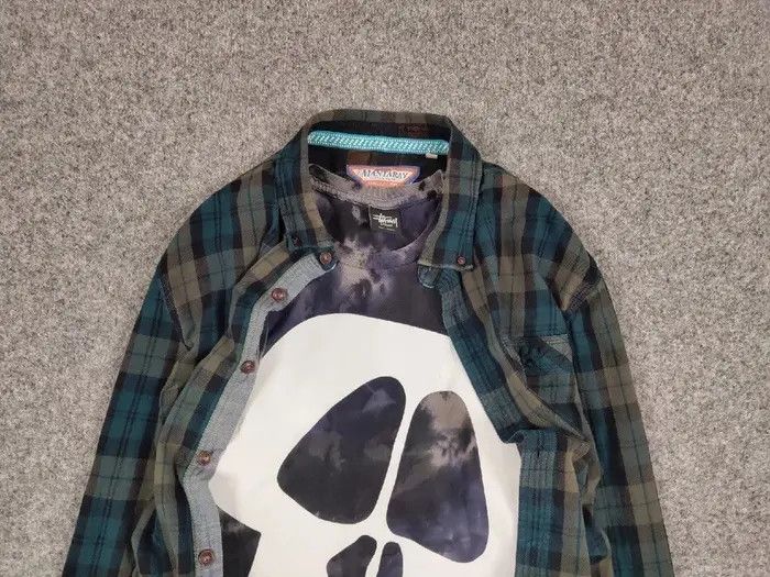 Flannel Vintage Flannel Shirt Plaid Checkered Travis Scott Style Size US L / EU 52-54 / 3 - 3 Thumbnail