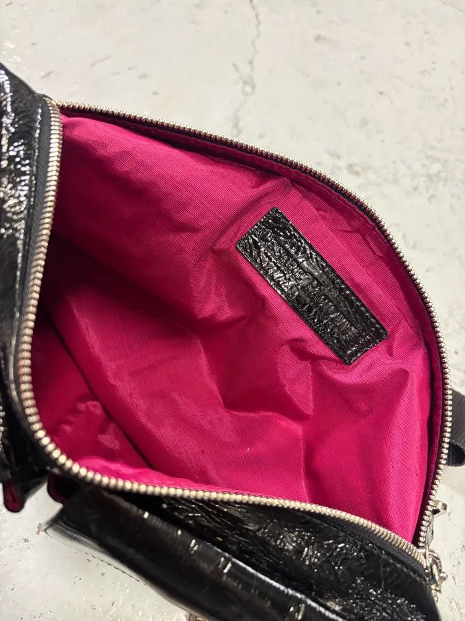 Vintage Cesare Paciotti Black Patent Leather Multi-Pocket Crossbody Bag Size ONE SIZE - 8 Thumbnail