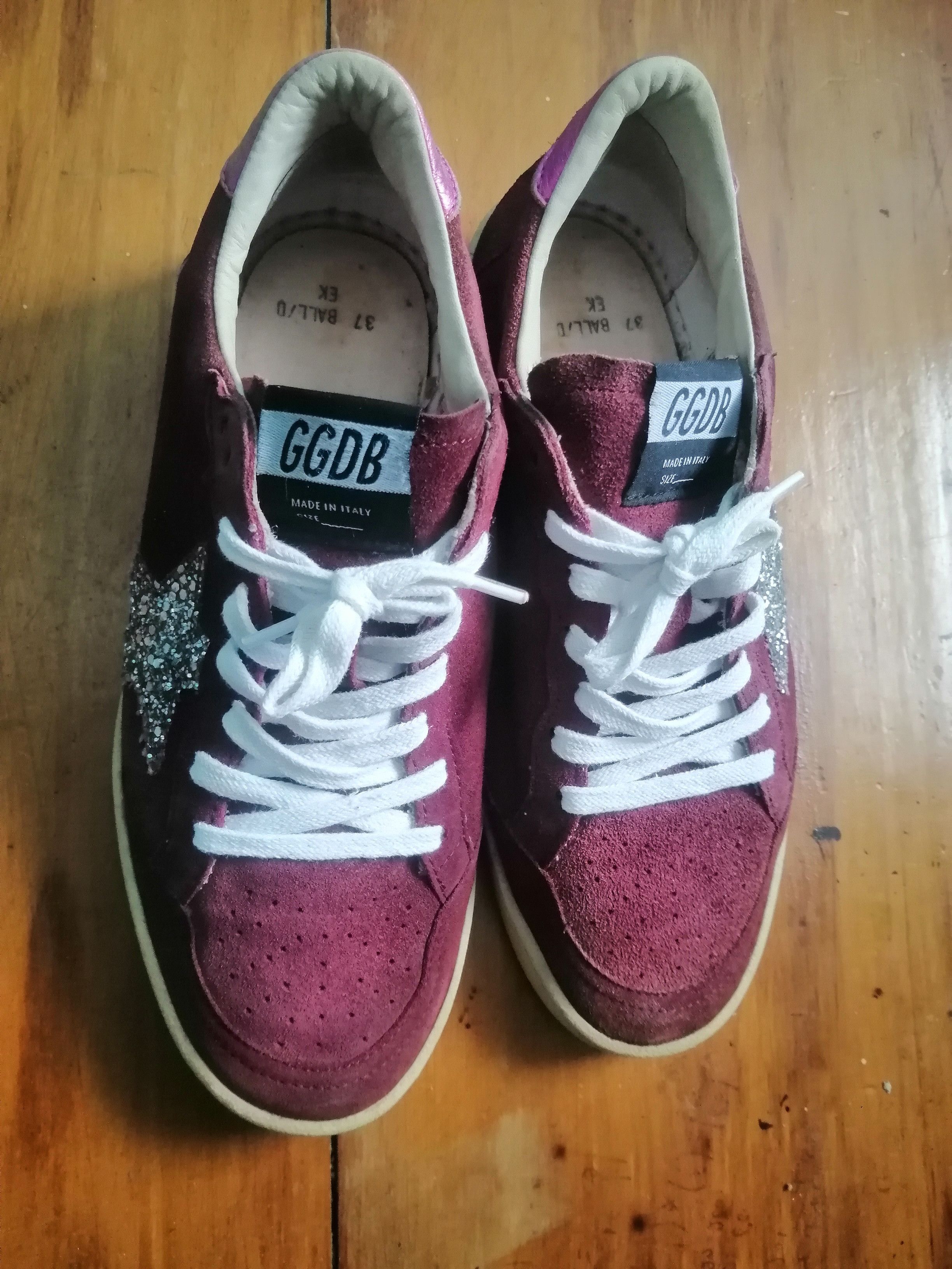 Golden Goose Maroon Golden Goose Ballstar Size US 5 / EU 37 - 10 Thumbnail