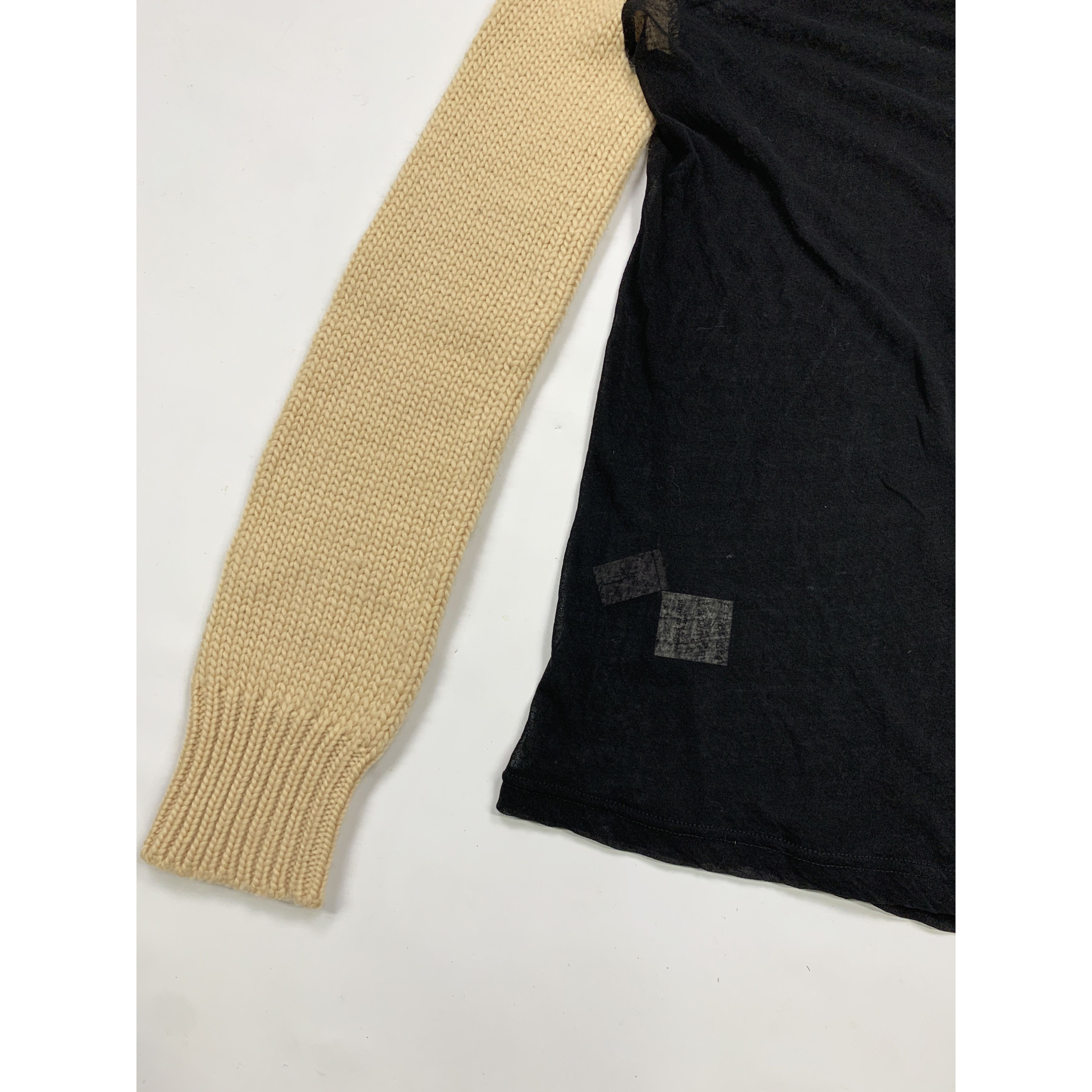 Yohji Yamamoto Sample Hybrid Knit / Sheer Turtleneck Sweater Size M / US 6-8 / IT 42-44 - 3 Thumbnail