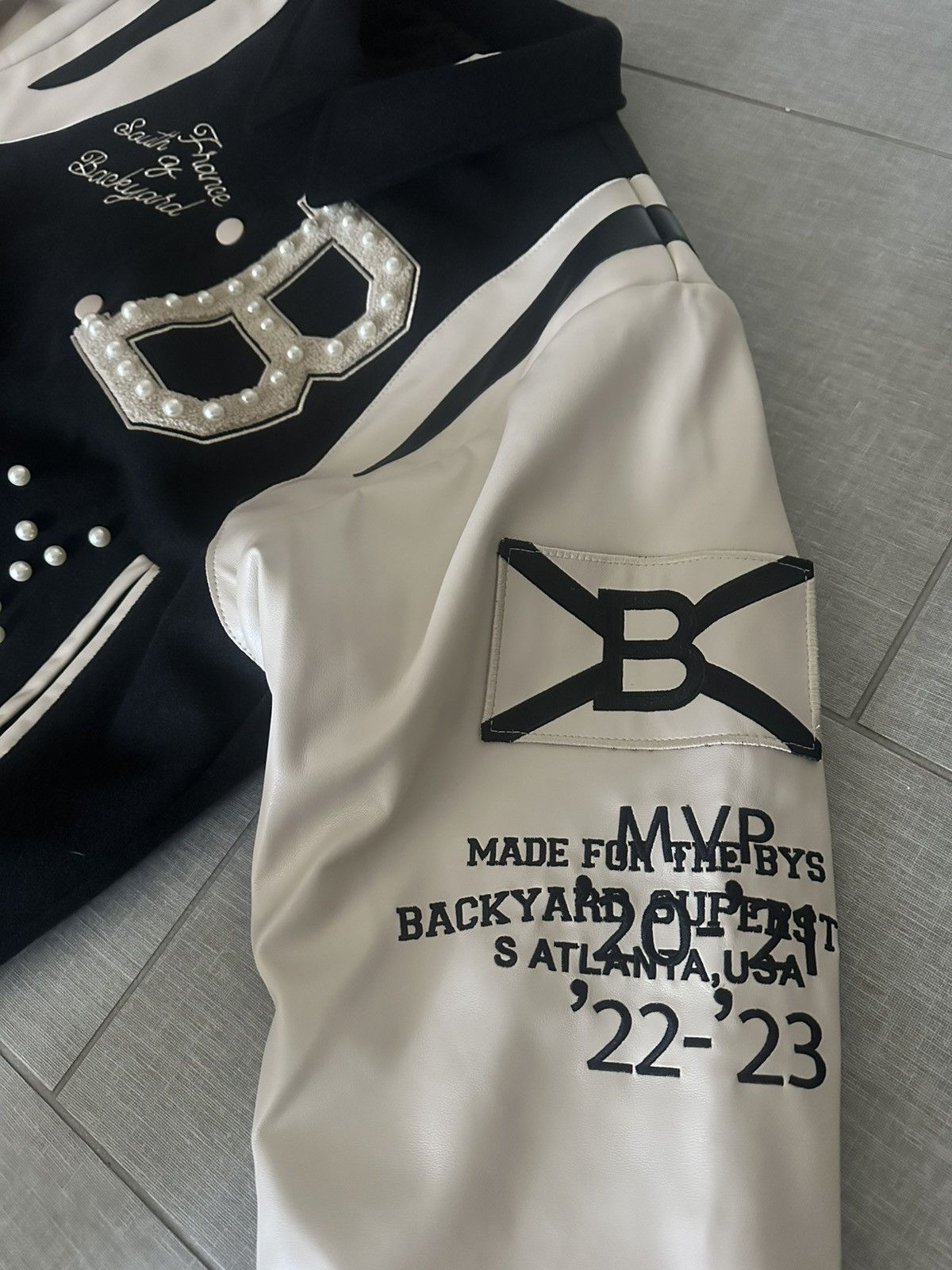 Other BACKYARD SS PEARL LEATHER VARSITY JACKET Size US M / EU 48-50 / 2 - 4 Thumbnail