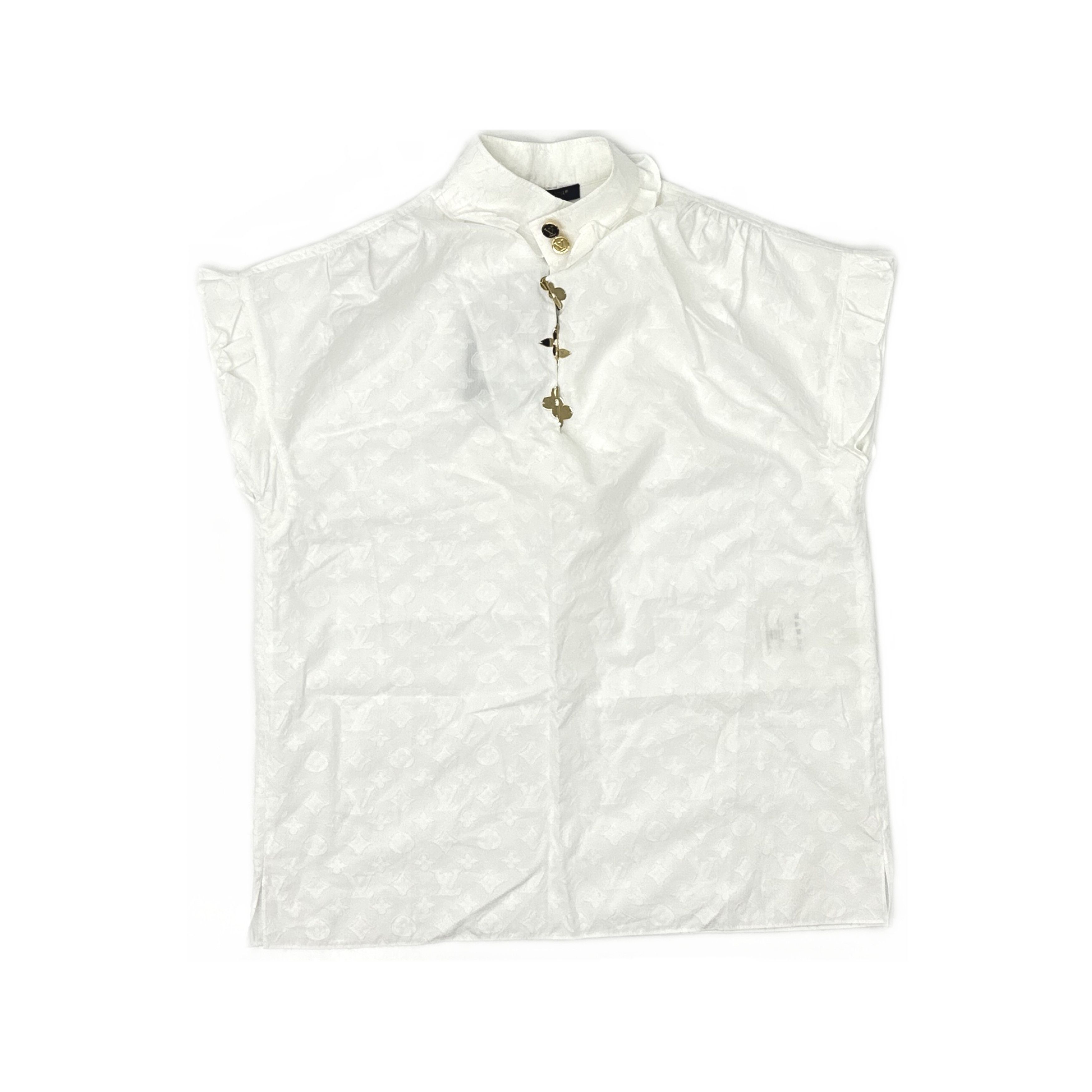 Louis Vuitton Louis Vuitton Monogram Ruffle Blouse Size 36 Size XS / US 0-2 / IT 36-38 - 1 Thumbnail