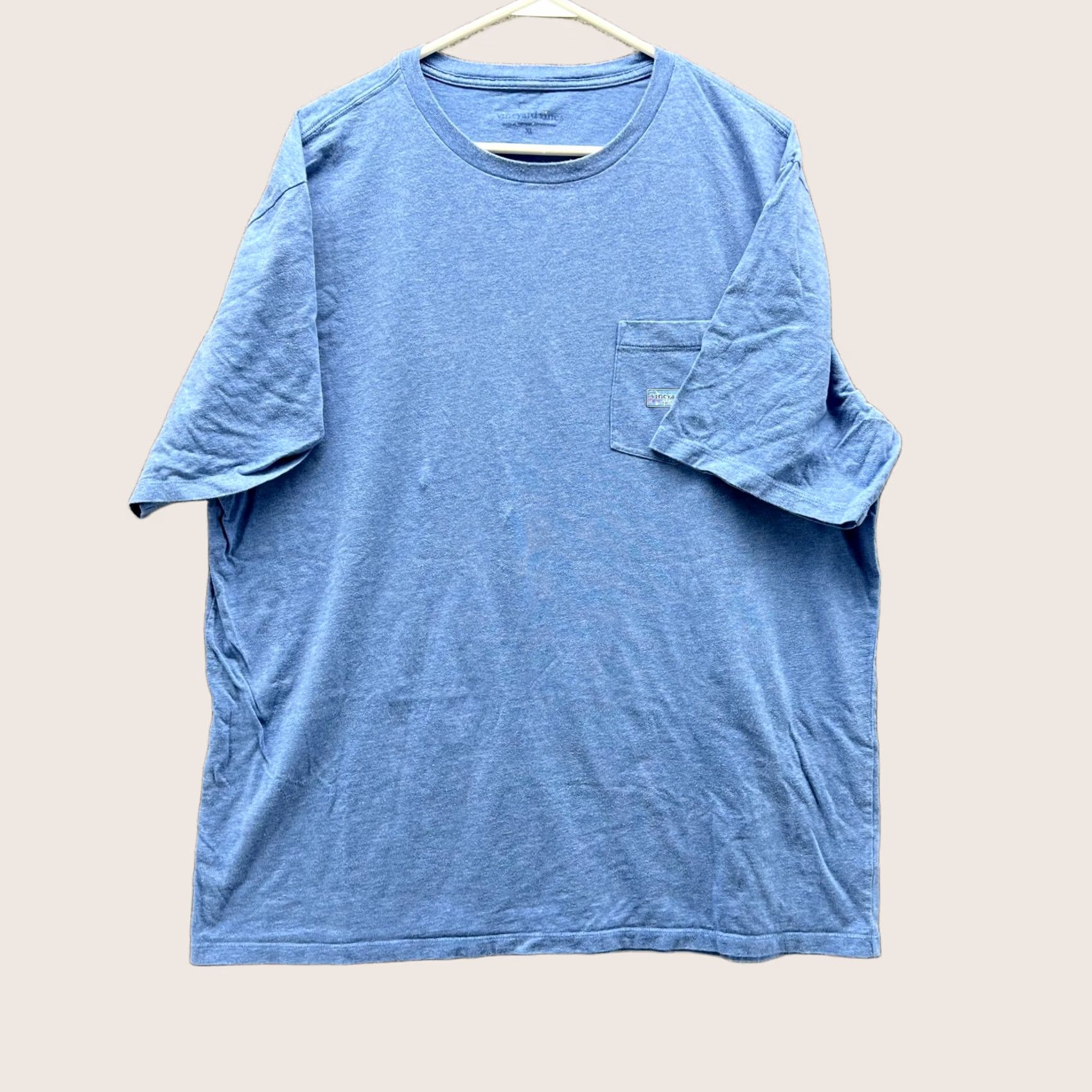 Vineyard Vines Vineyard Vines Shirt Mens Large Blue Graphic Pocket Tee Martha’s Heathered T-Shirt Short Sleeve Crew Neck Pockets Size US L / EU 52-54 / 3 - 1 Thumbnail