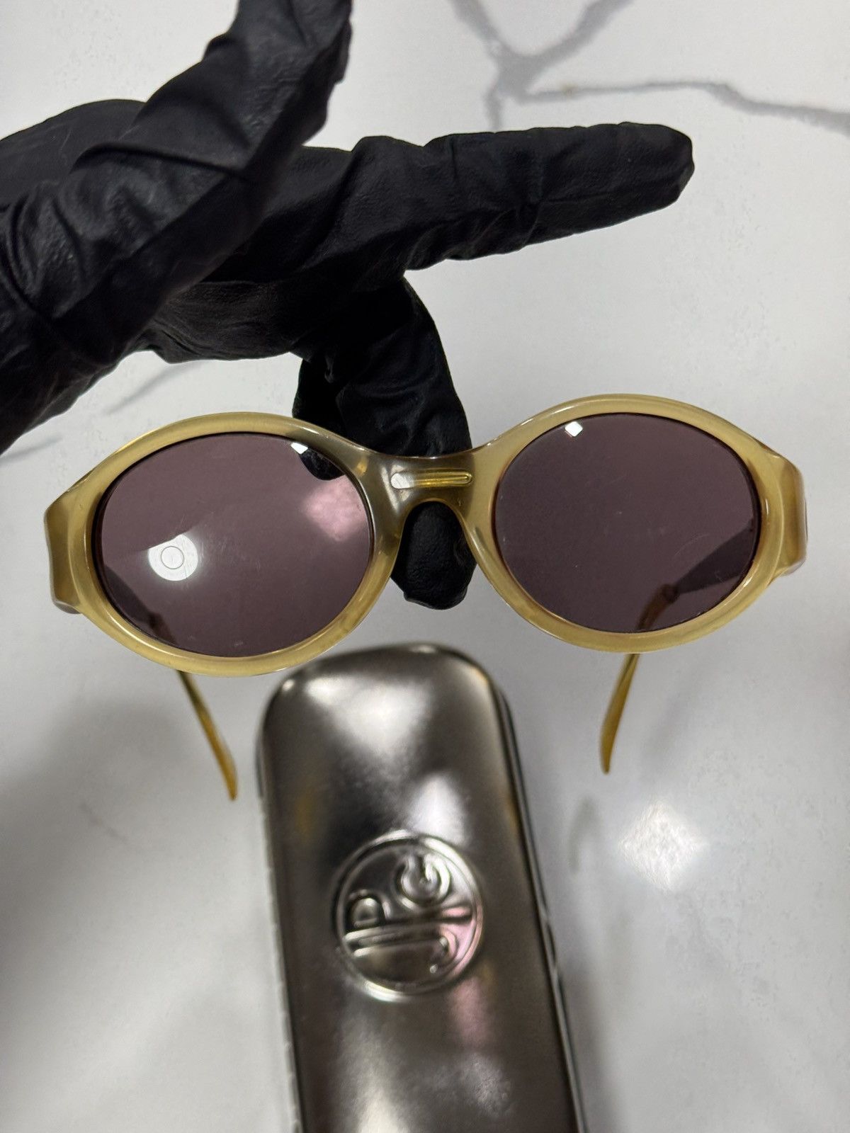 Jean Paul Gaultier VINTAGE JEAN PAUL GAULTIER 56-2272 STEAMPUNK SUNGLASSES Size ONE SIZE - 12 Thumbnail