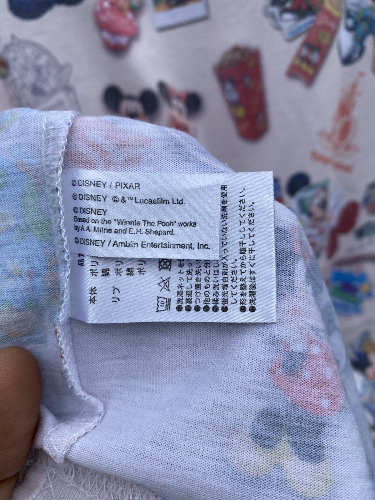Disney Tokyo Disney Resort Tokyo / Pixar All Over Print Tshirt Size US M / EU 48-50 / 2 - 14 Thumbnail