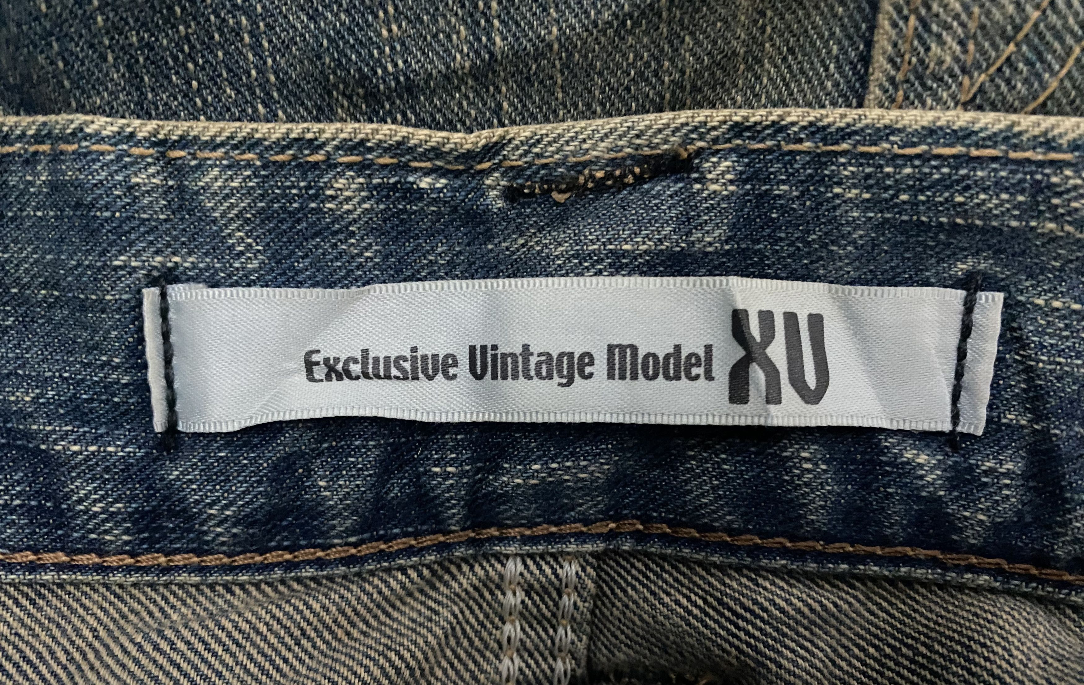 Edwin EDWIN 405XV Exclusive Model Faded Distressed Dark Wash Jeans Size US 34 / EU 50 - 11 Thumbnail