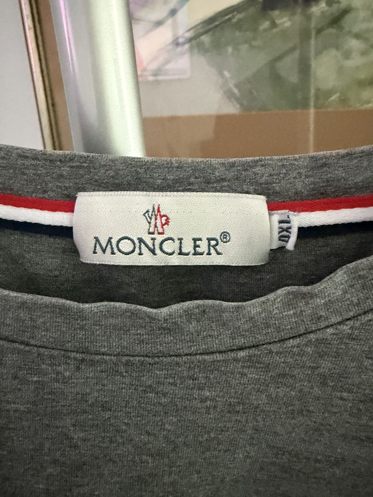 Moncler Vintage Moncler grey long sleeve shirt Size 4XL / US 24-26 - 1 Thumbnail