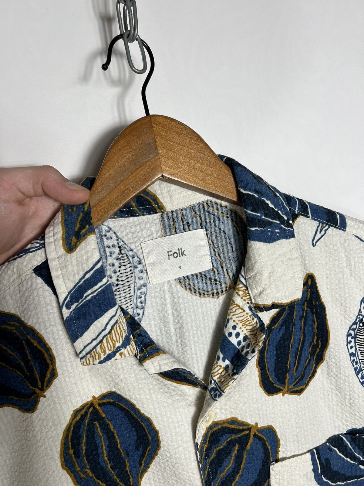 Folk Folk Flower Print Ribbed Hawaii Shirt Size US M / EU 48-50 / 2 - 6 Thumbnail