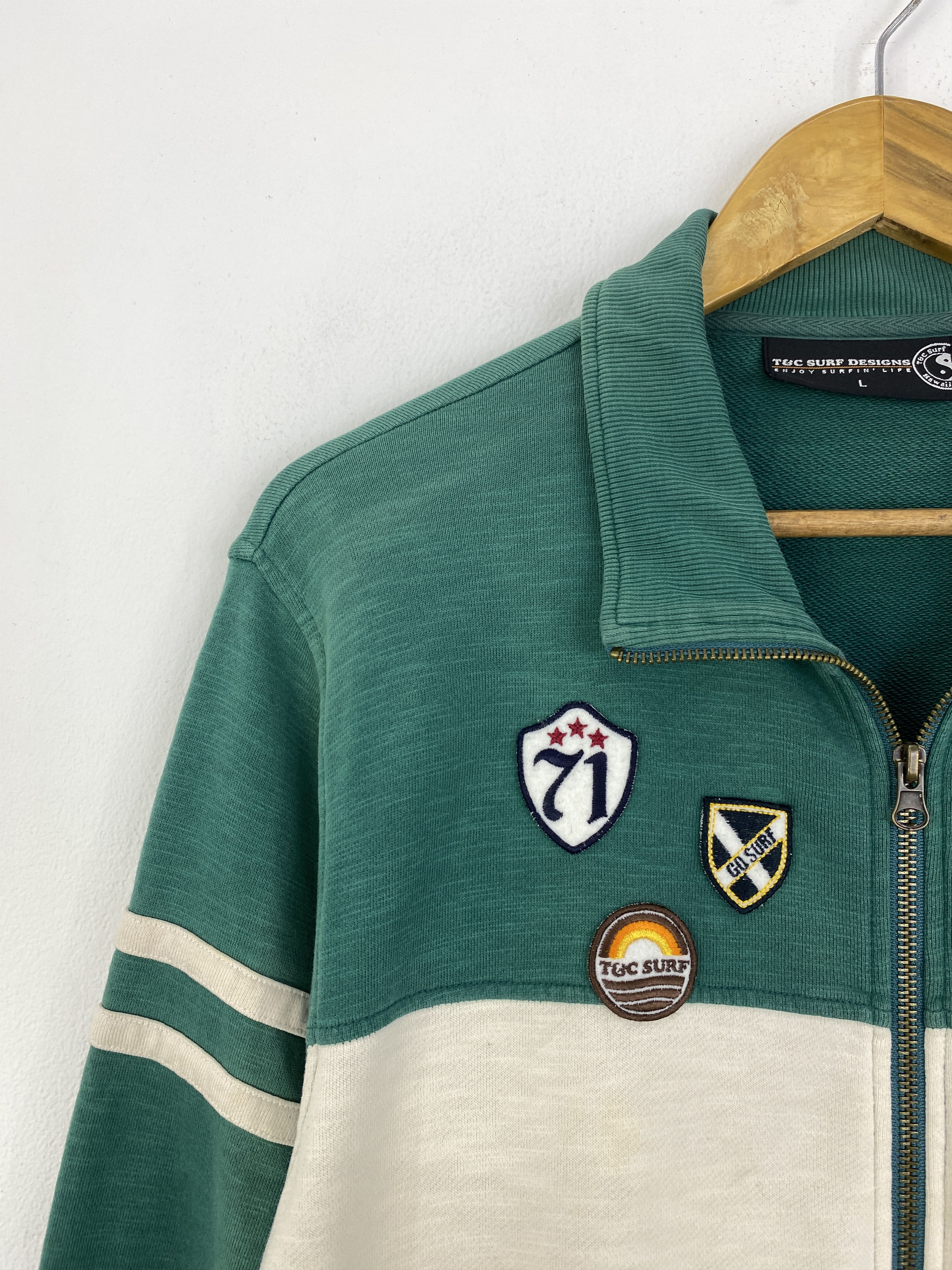 Vintage Vintage T&C Surf Designer Zipper Sweater SH0046 Size US L / EU 52-54 / 3 - 9 Thumbnail