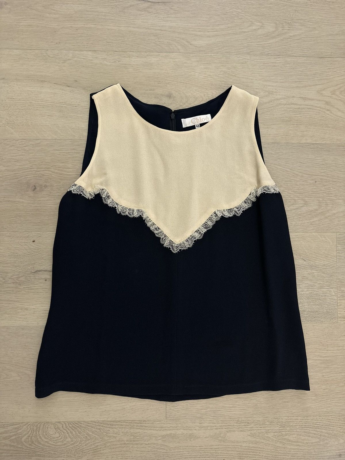 image of Chloe Vintage Top in Black, Women's (Size XL)