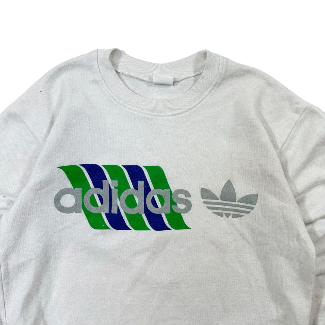 Vintage Vintage 90s Rare Adidas Original Logo Graphic Sweater Size US S / EU 44-46 / 1 - 2 Thumbnail