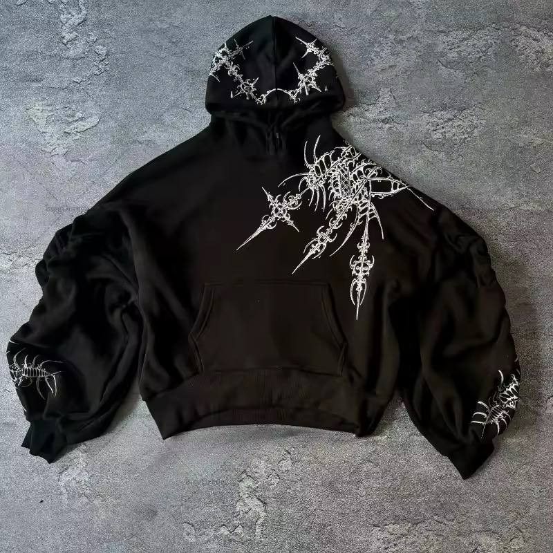 Japanese Brand × Vintage retro hoodie print Size US L / EU 52-54 / 3 - 6 Thumbnail