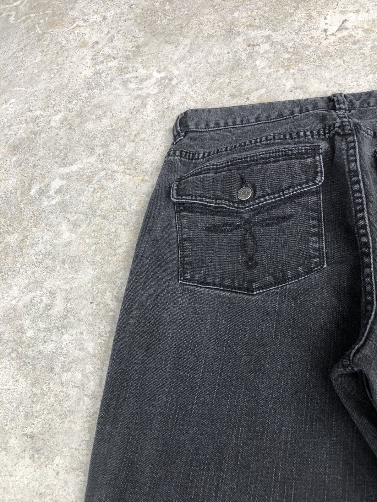 If Six Was Nine LRL Lauren Flared Jeans Distressed Jeans Size US 33 - 15 Thumbnail