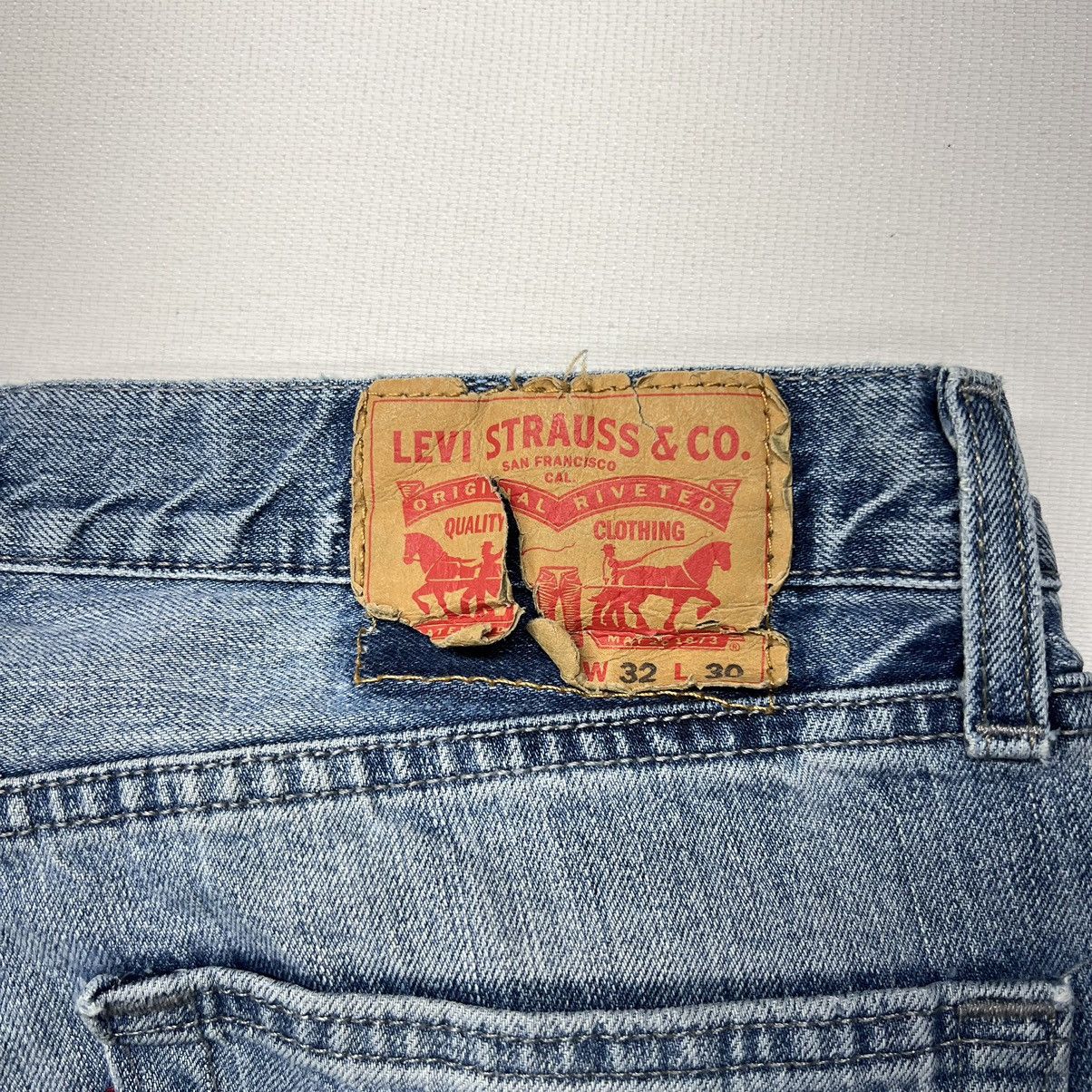Levi's Levis 514 Jeans Straight Fit Regular Blue Faded Denim Size US 32 / EU 48 - 12 Thumbnail